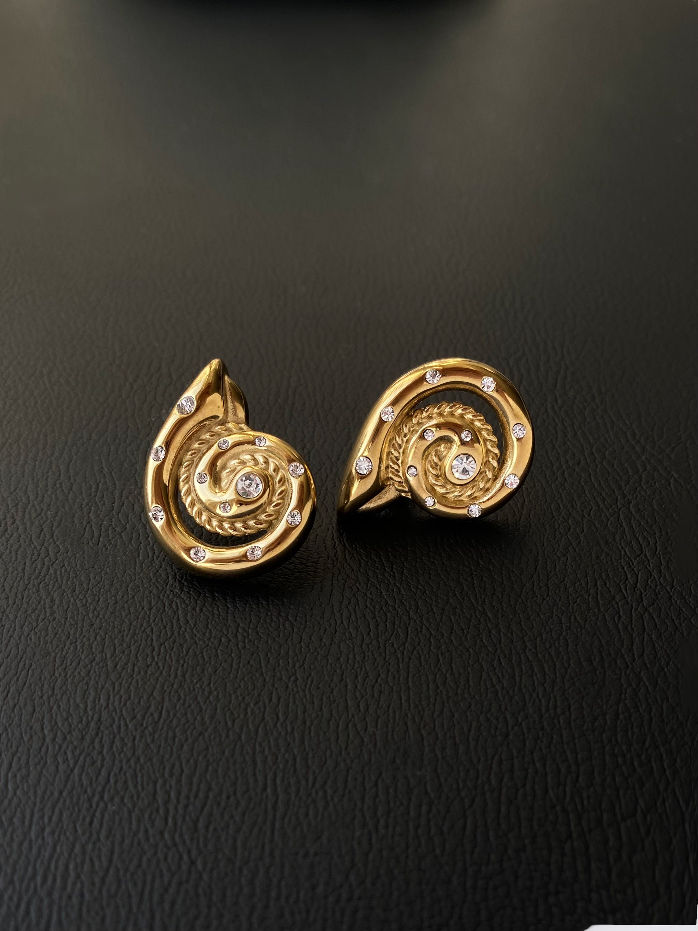 Bold Seashell Stud Earrings