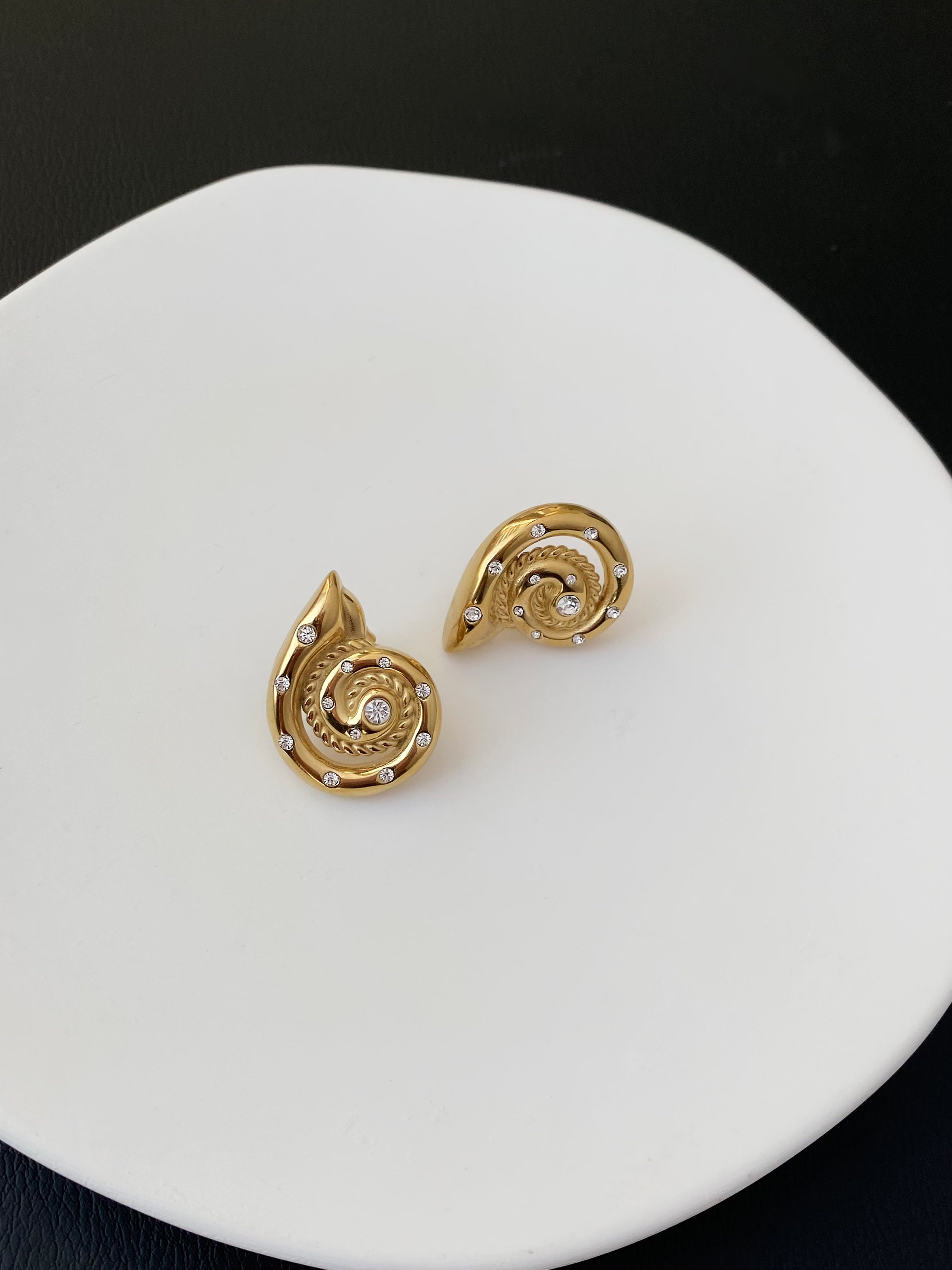 Bold Seashell Stud Earrings