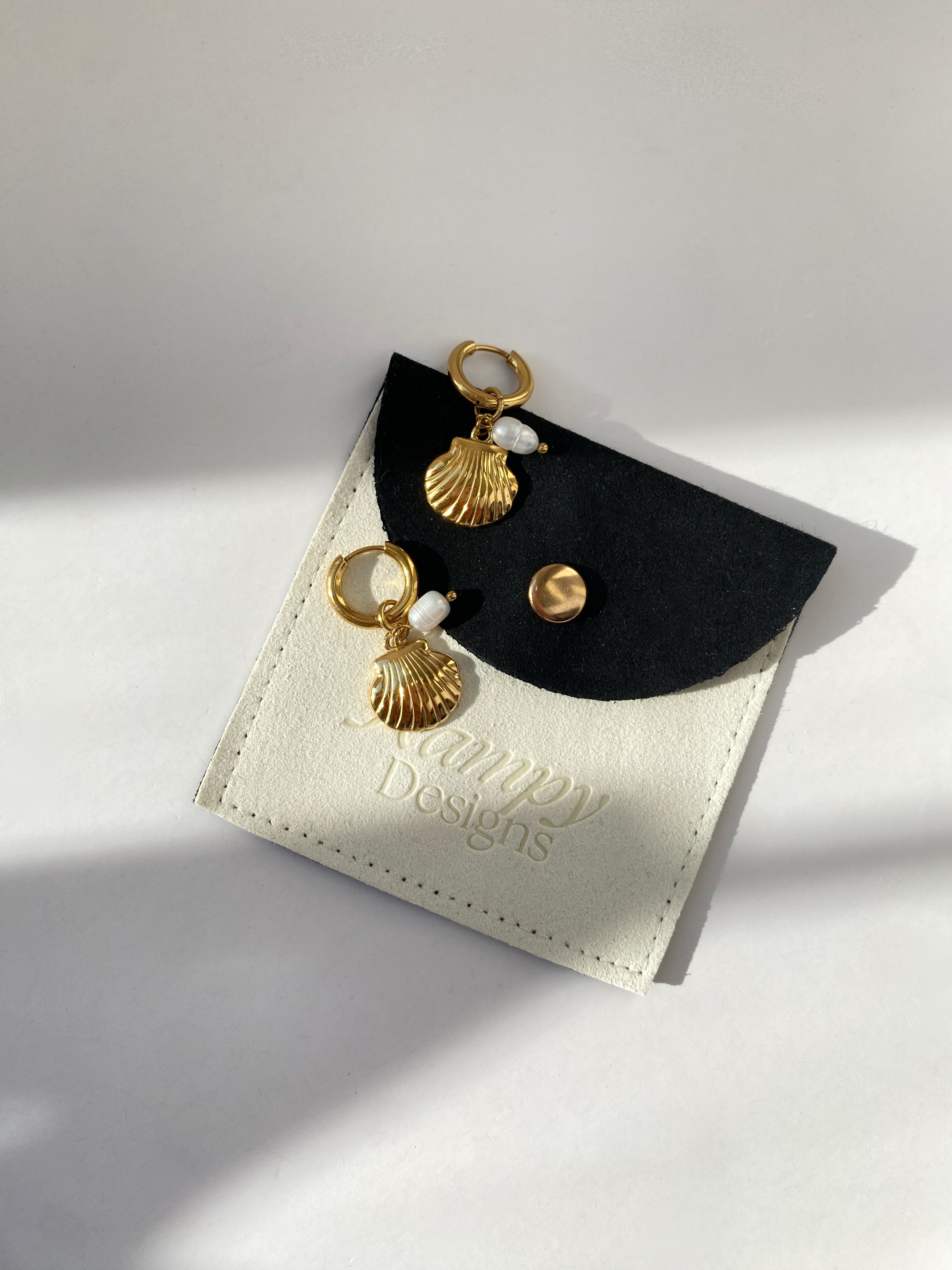 Clam Hoop Earrings