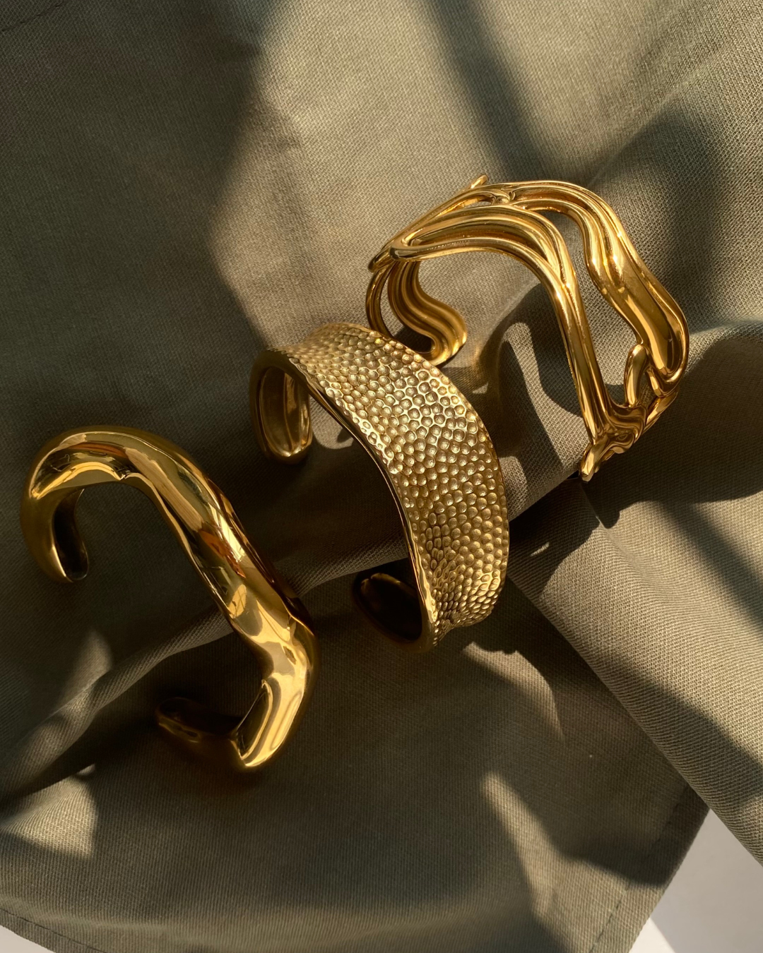 Molten Wave Cuff Bracelet