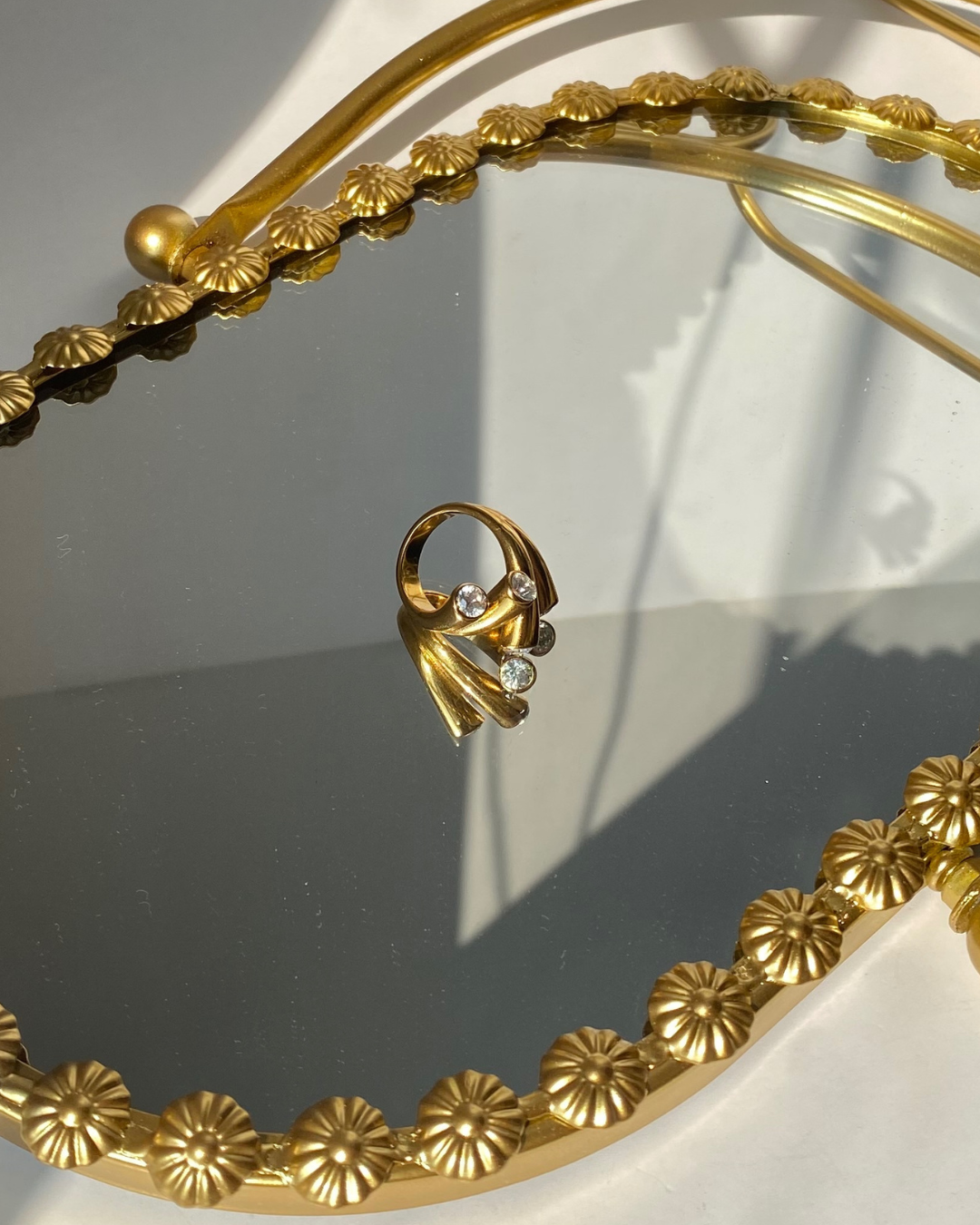 Sculptural Spiral Statement Ring