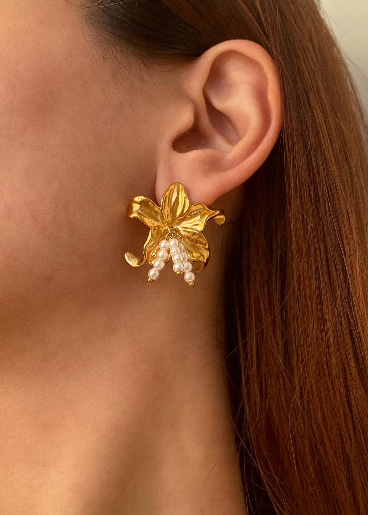Hibiscus Flower Earrings