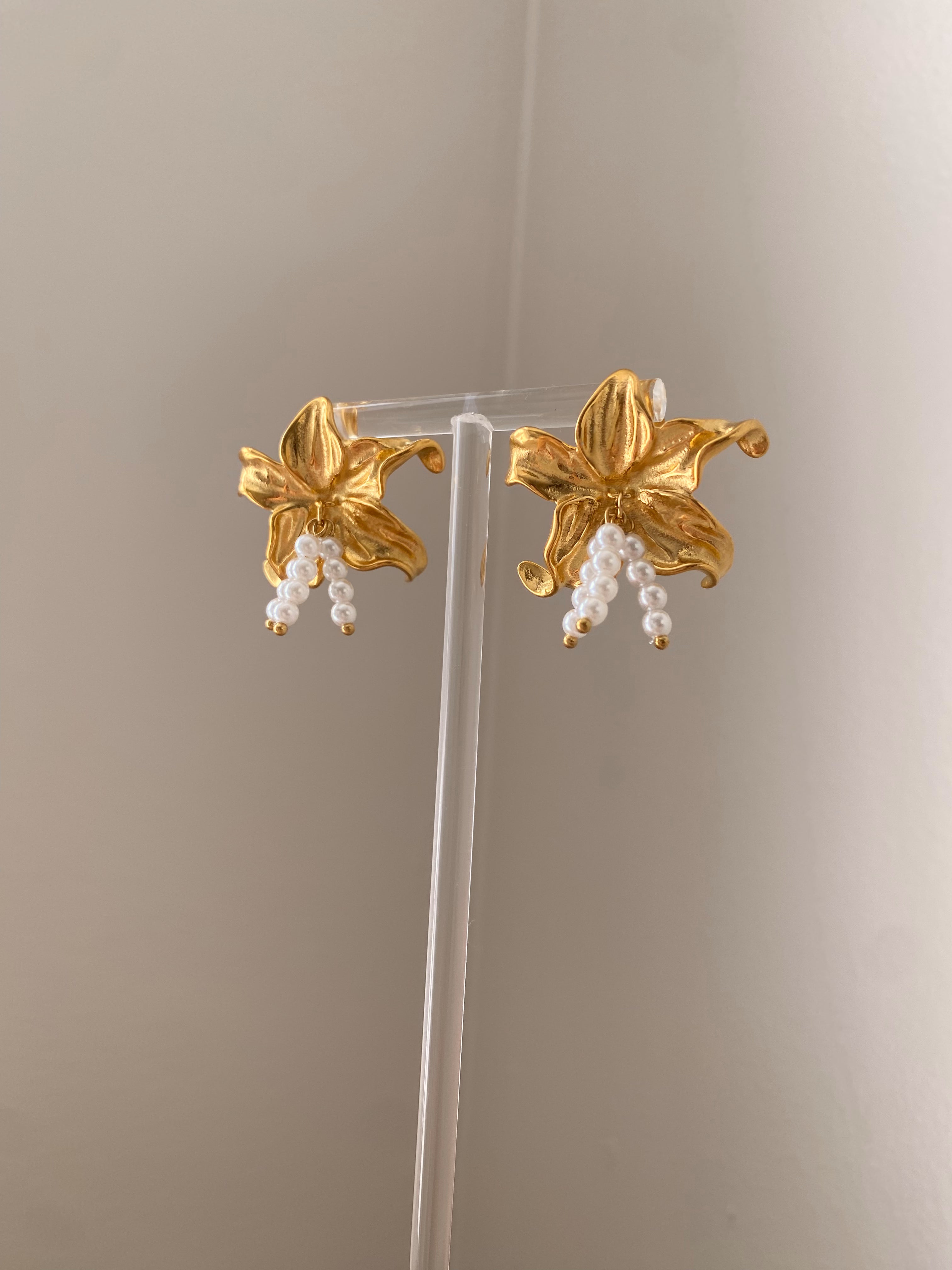 Hibiscus Flower Earrings