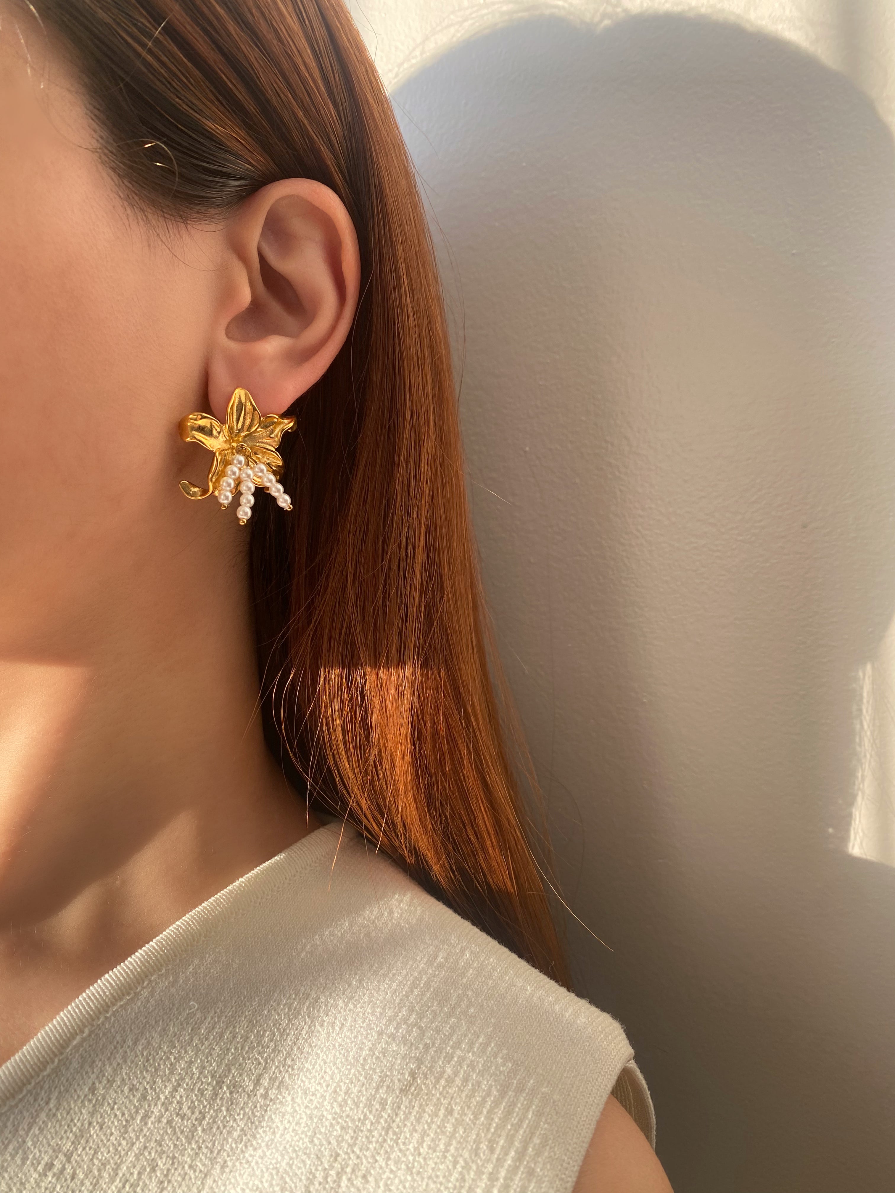 Hibiscus Flower Earrings
