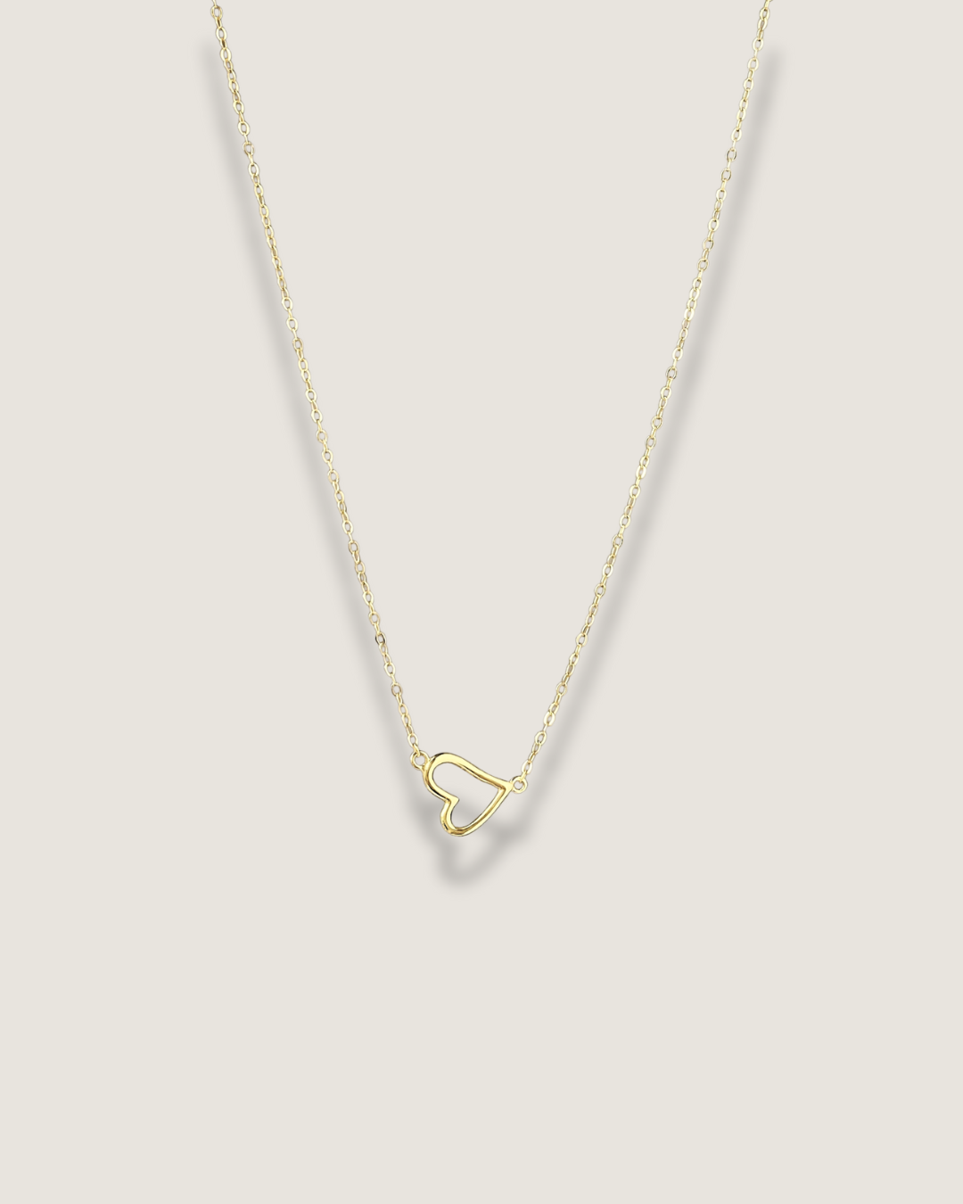 Hollow Heart Pendant Necklace