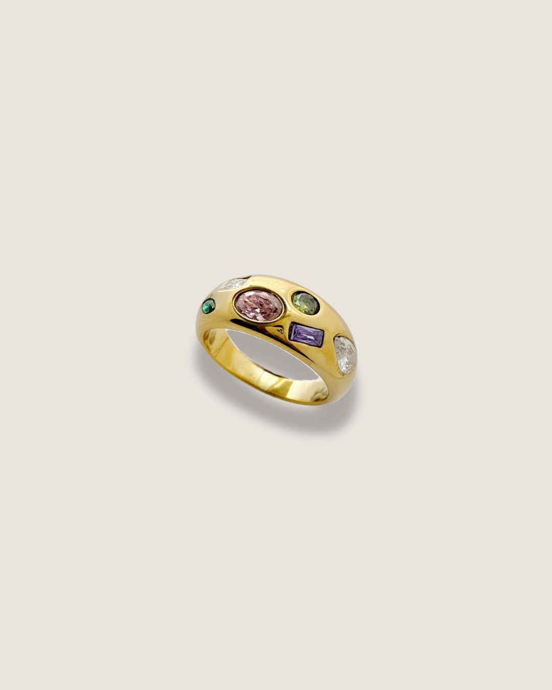 Gemstone Dome Ring