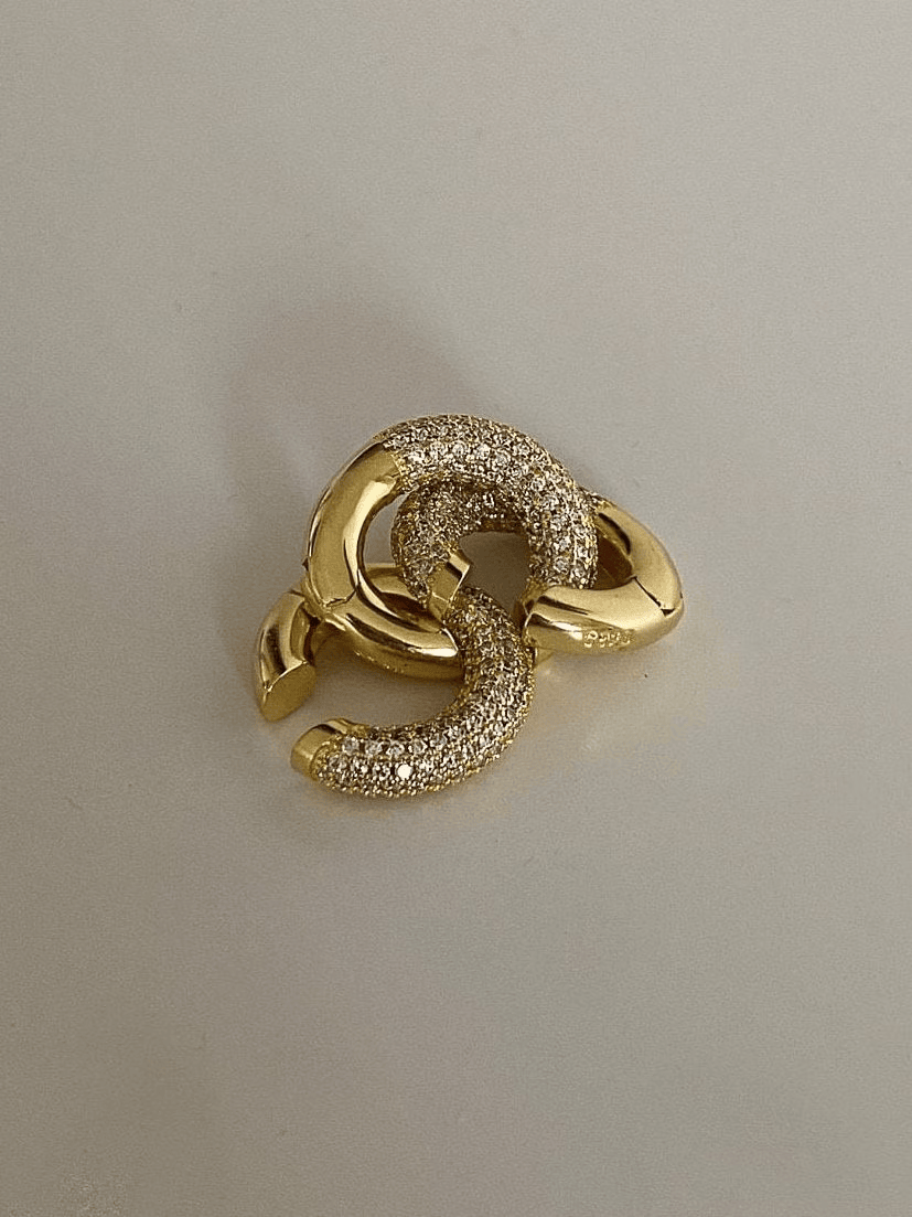 Pavé Diamond Cuff Earrings