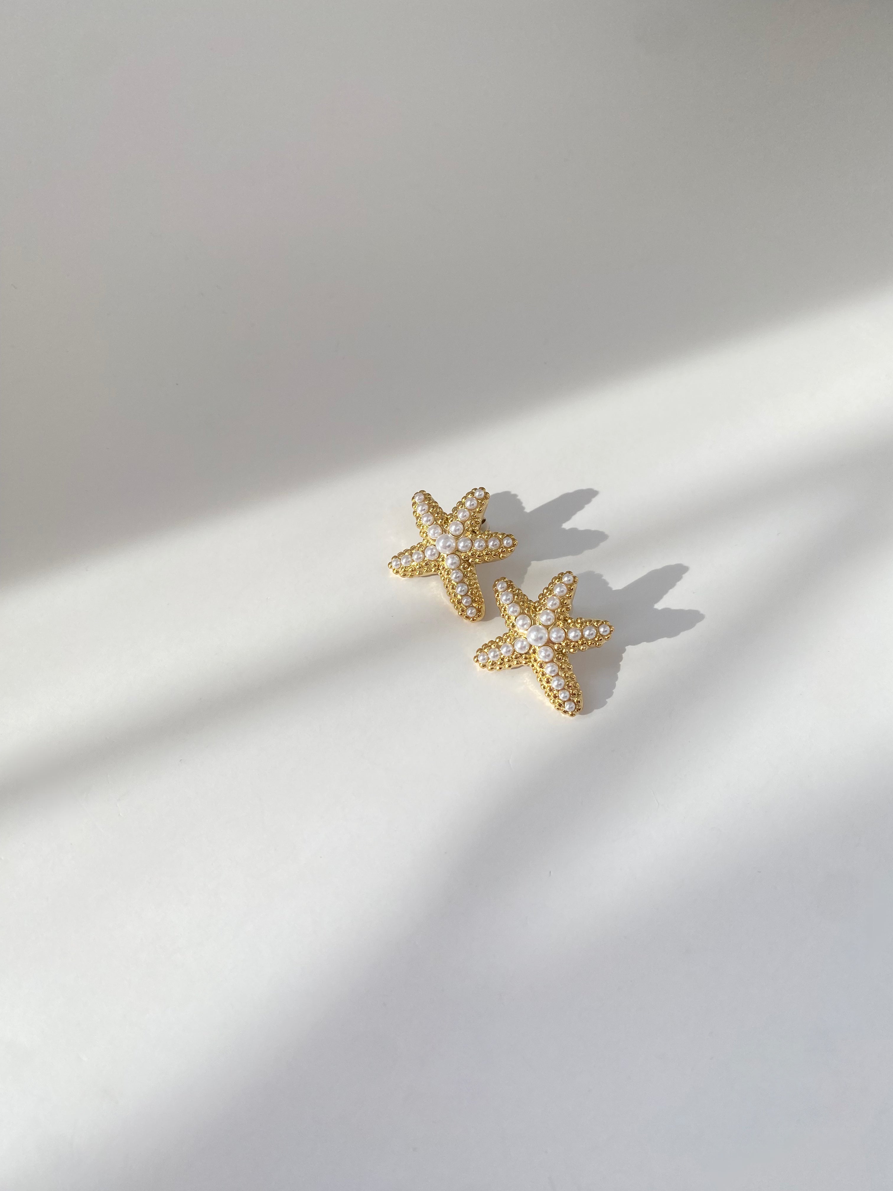Pearl Starfish Earrings