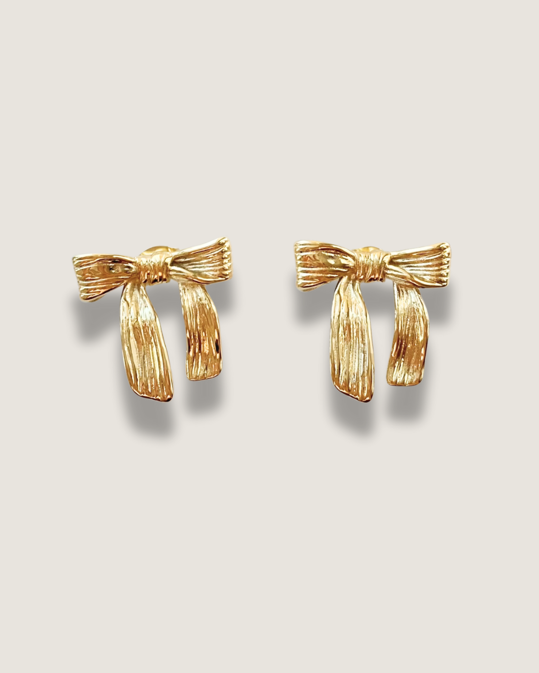Ribbon Stud Earrings