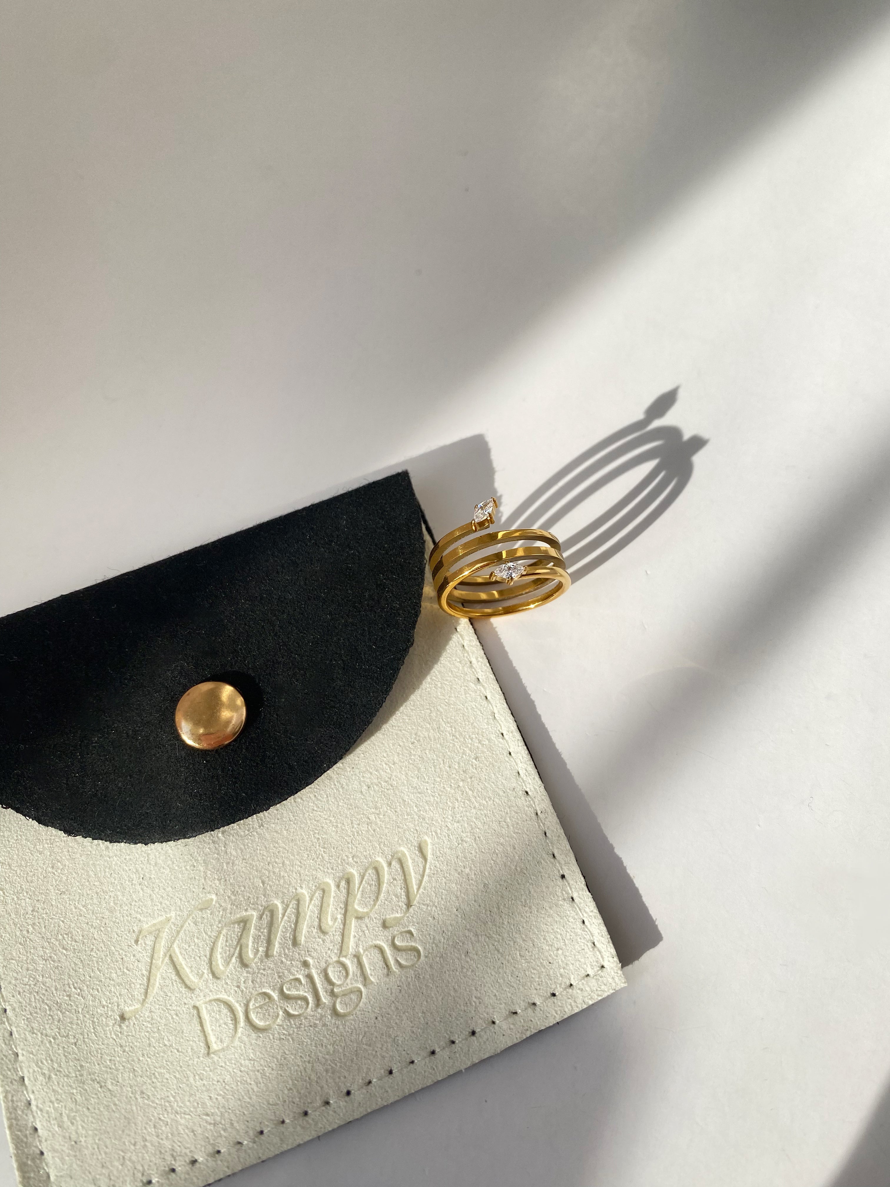Serpentine Marquise Wrap Ring