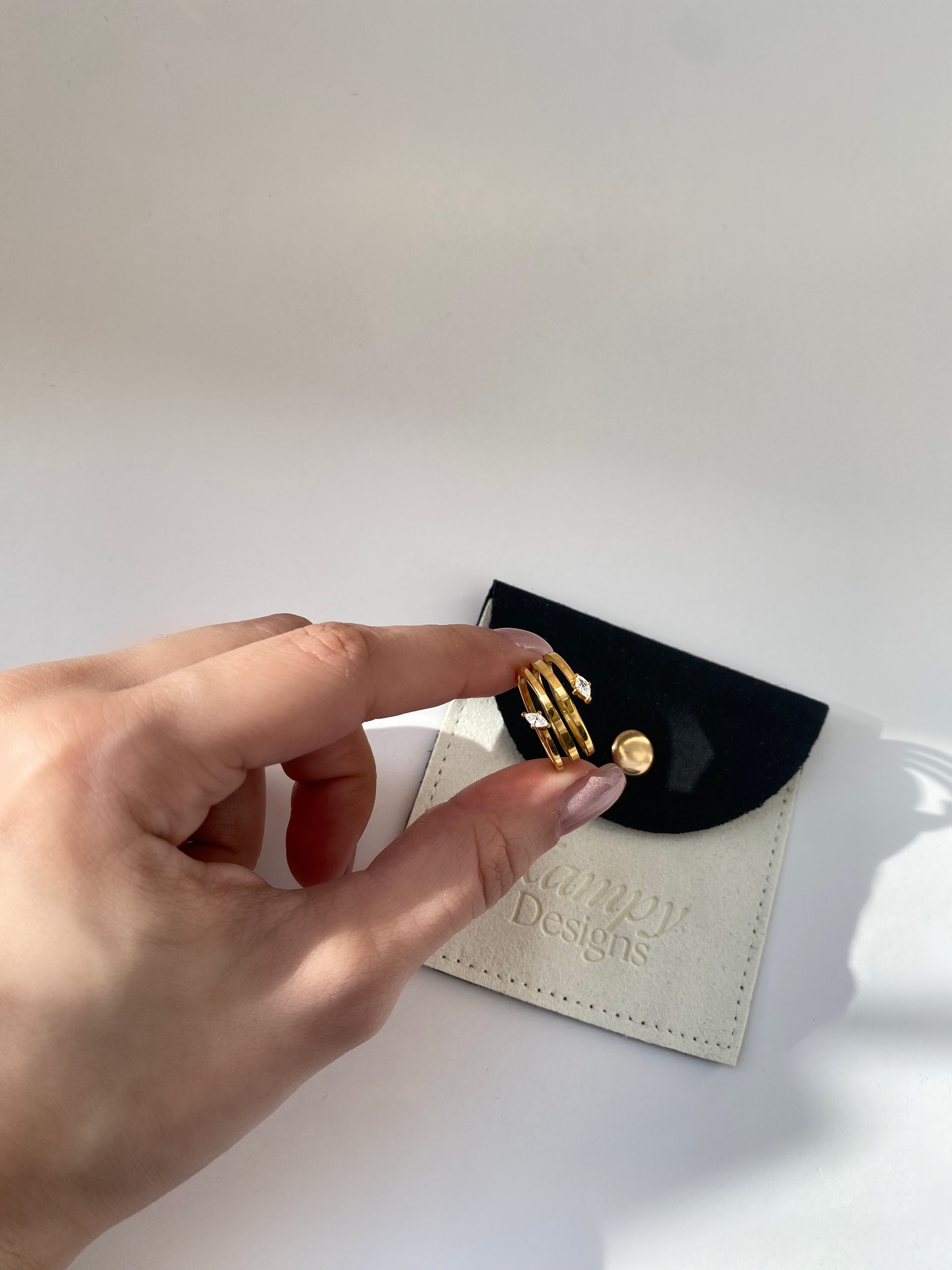 Serpentine Marquise Wrap Ring