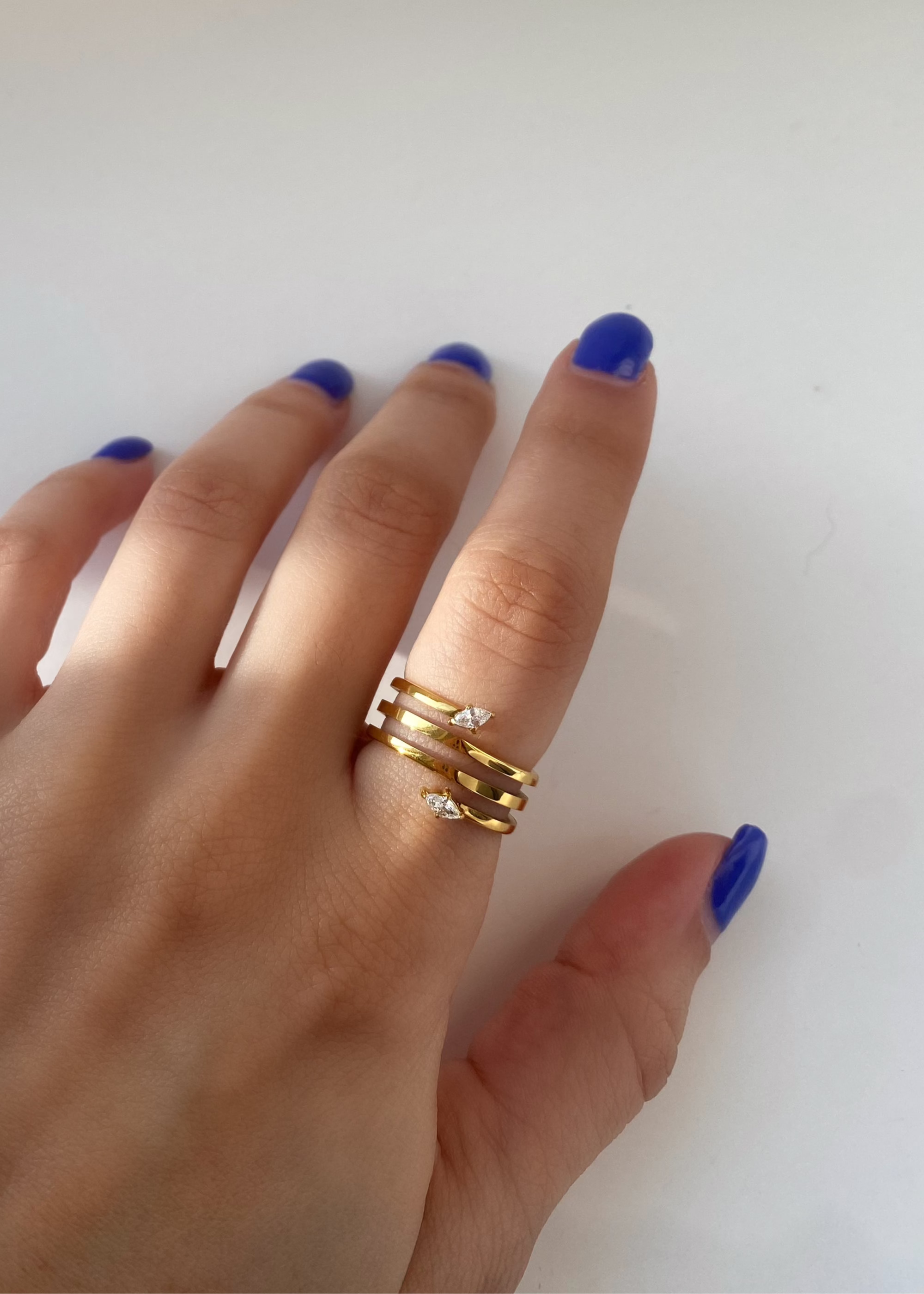 Serpentine Marquise Wrap Ring