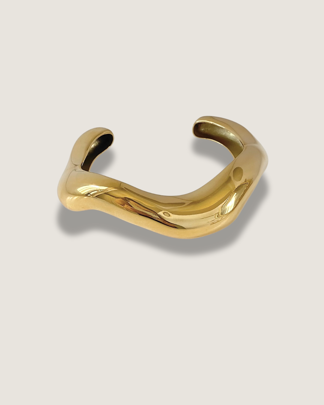 Sculpted Wave Cuff Bracelet