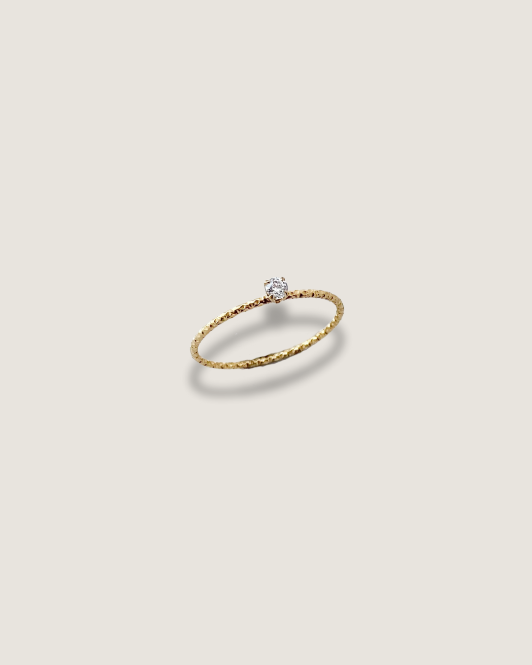 Thin Diamond Stacker ring
