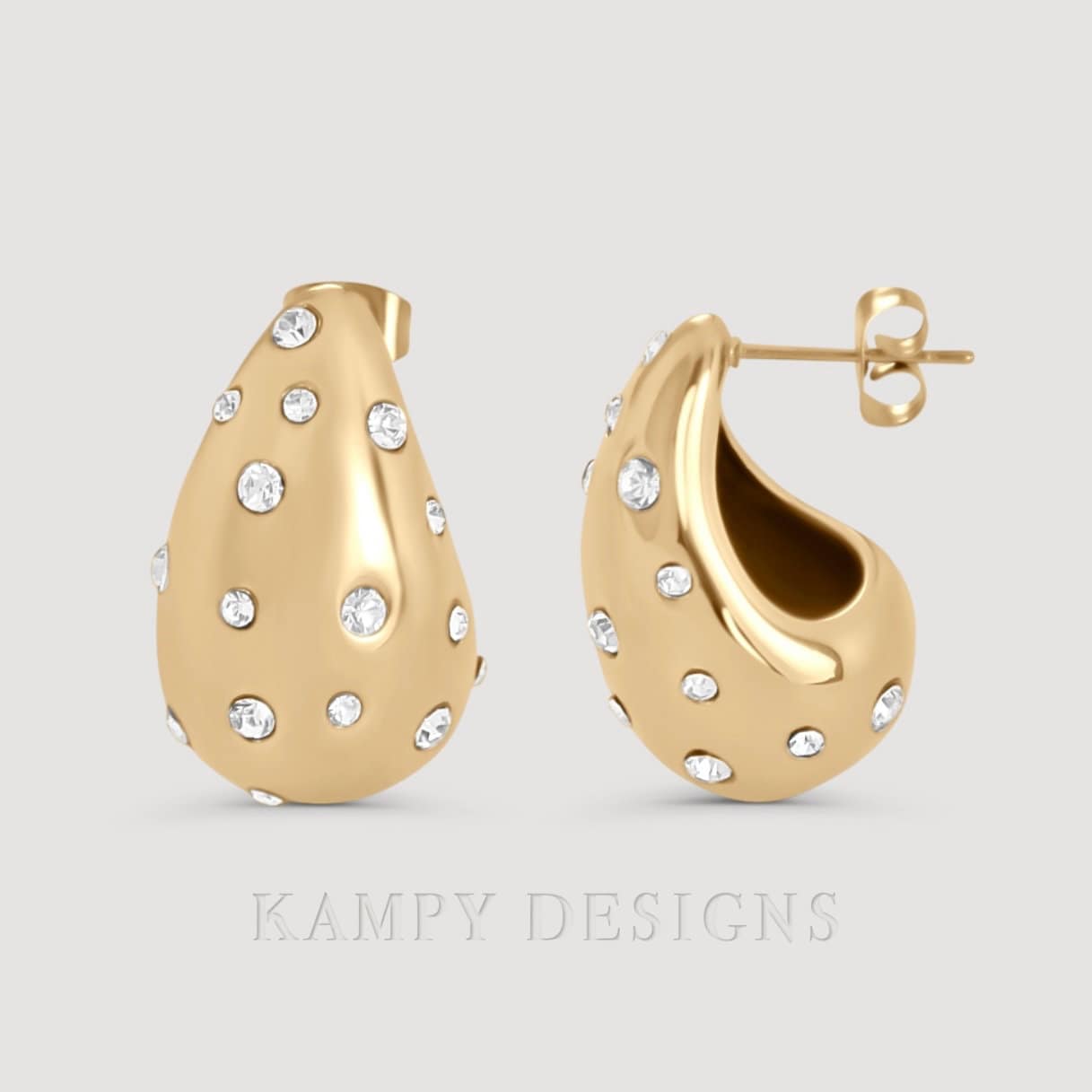 Diamond Teardrop Earrings