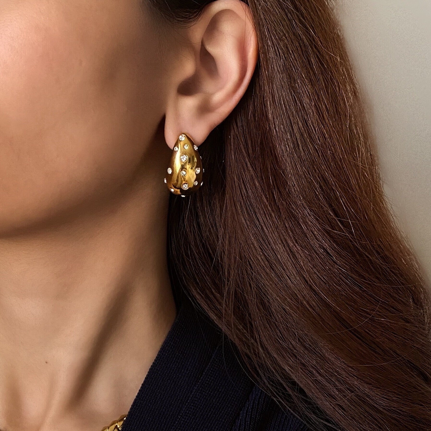Diamond Teardrop Earrings