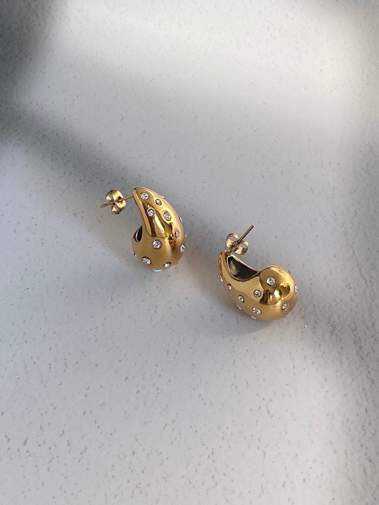 Diamond Teardrop Earrings