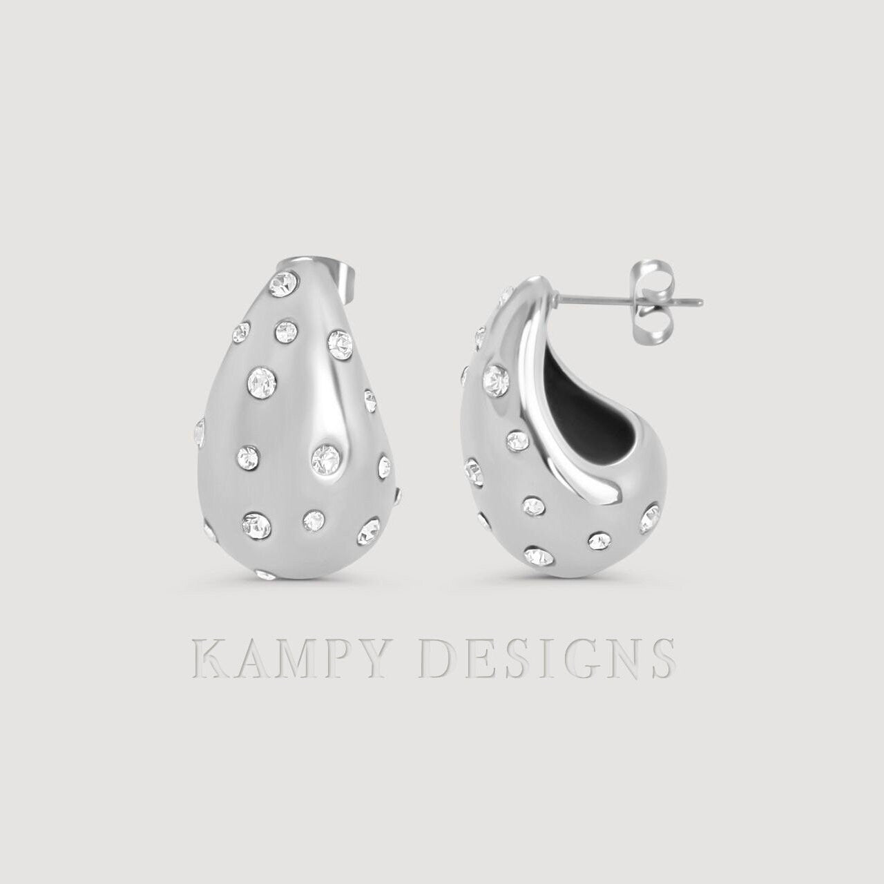 Diamond Teardrop Earrings