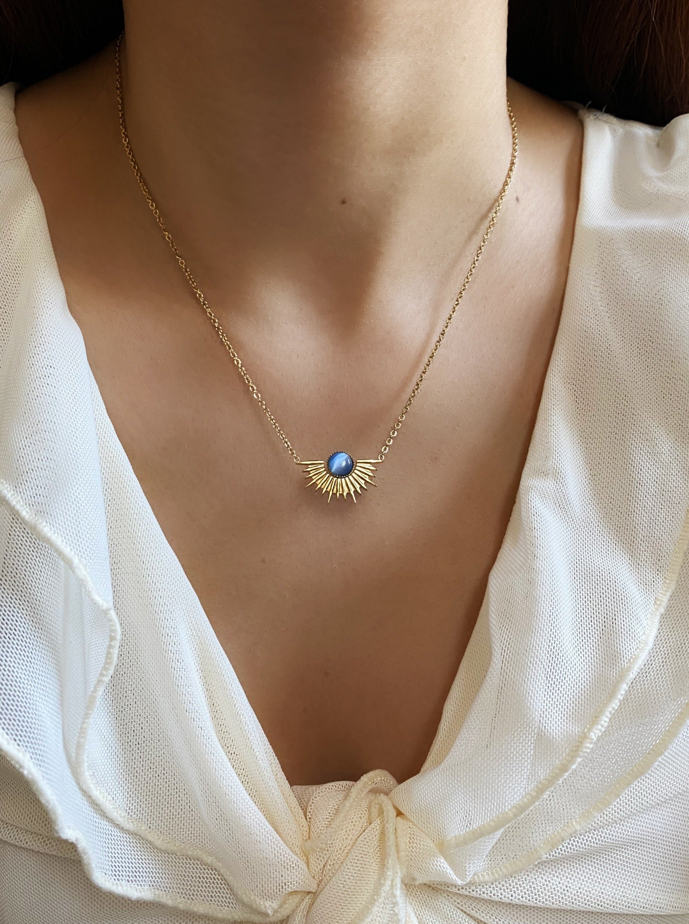 Sun beam necklace