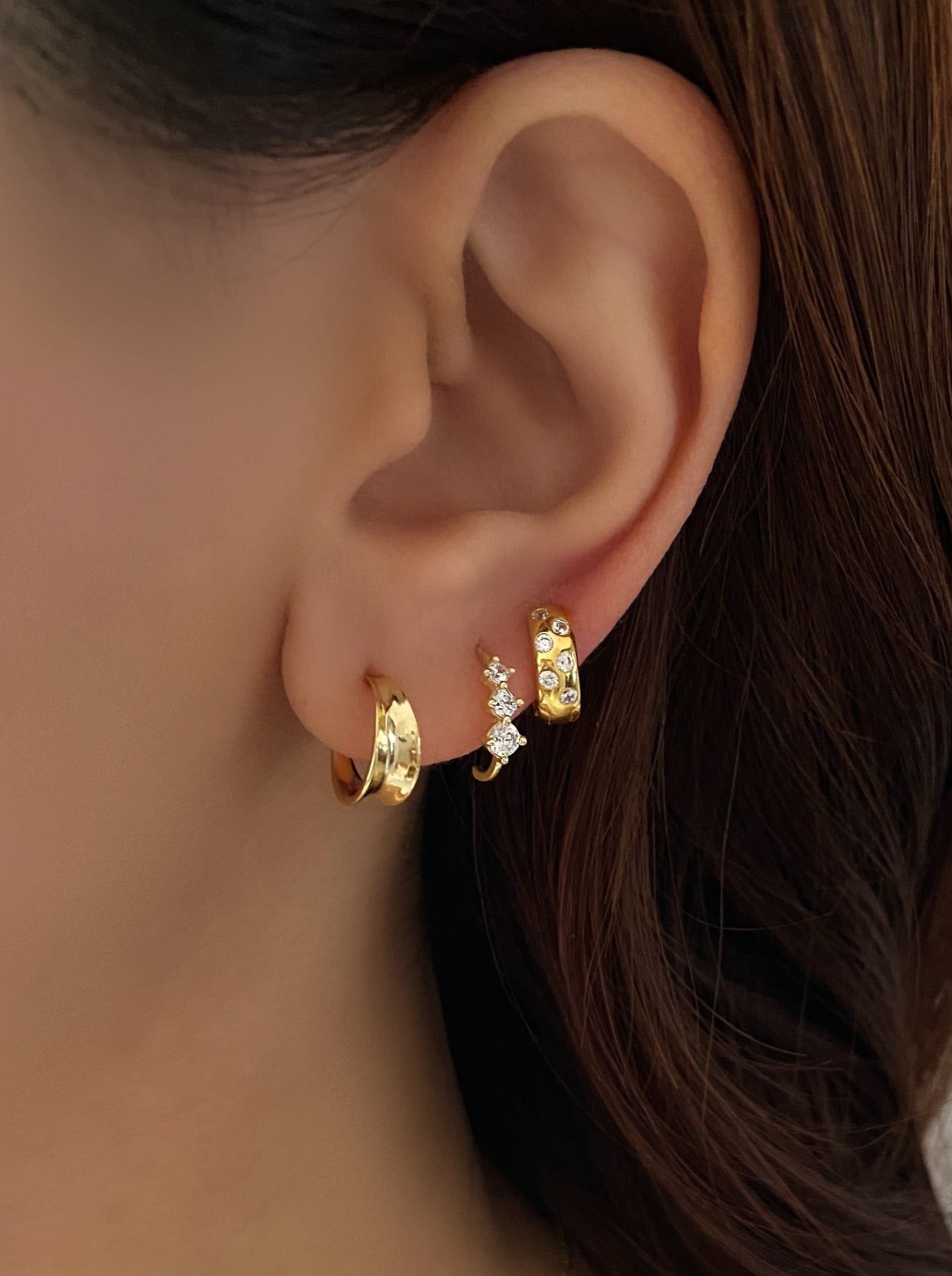 Tiny Gold Hoop Earrings