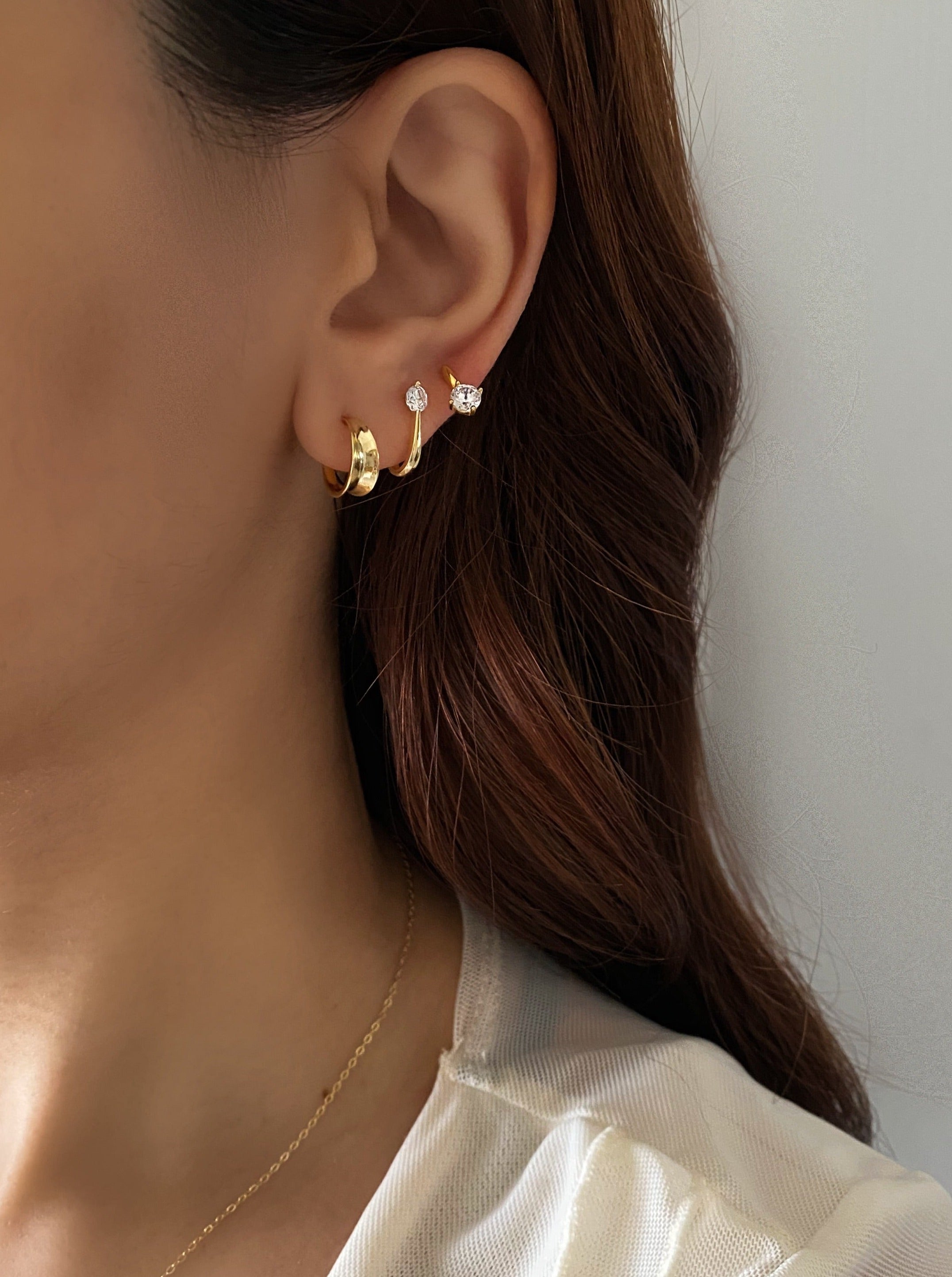 Tiny Gold Hoop Earrings