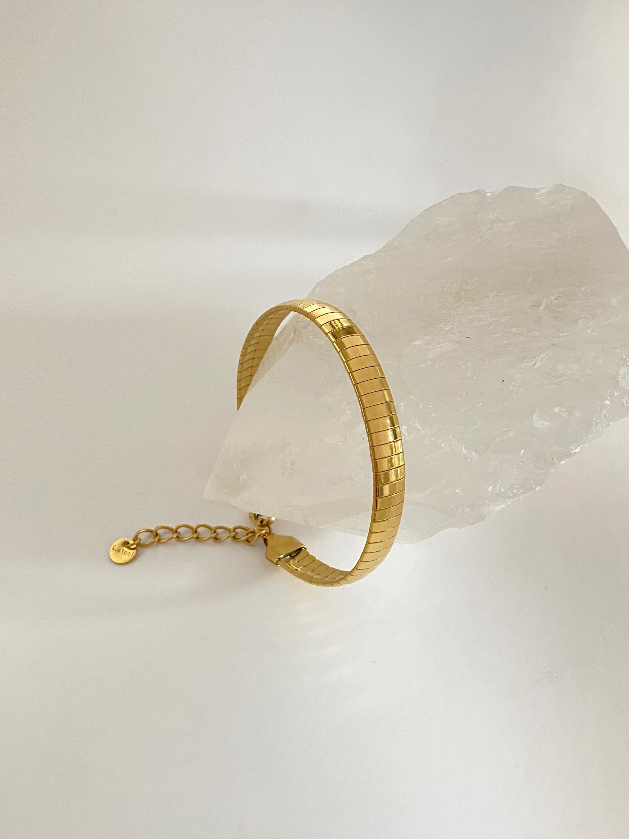 Flat Gold Bracelet Bangle