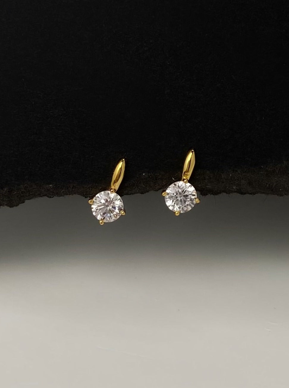 Tiny Diamond Stud Earrings