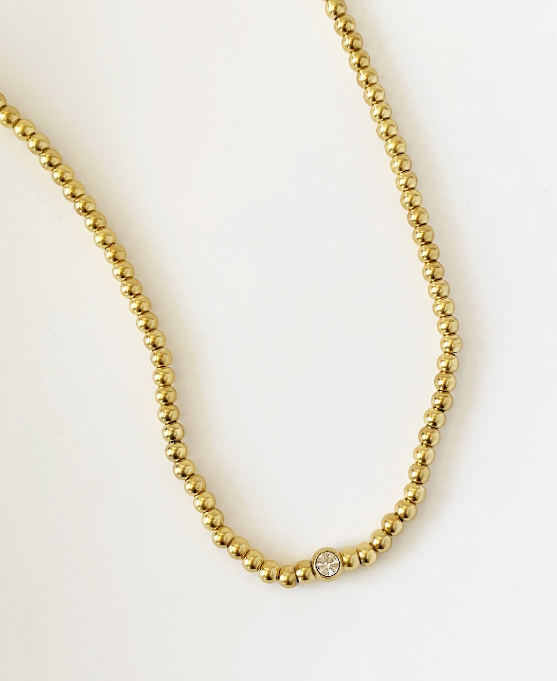 Gold Bead Necklace