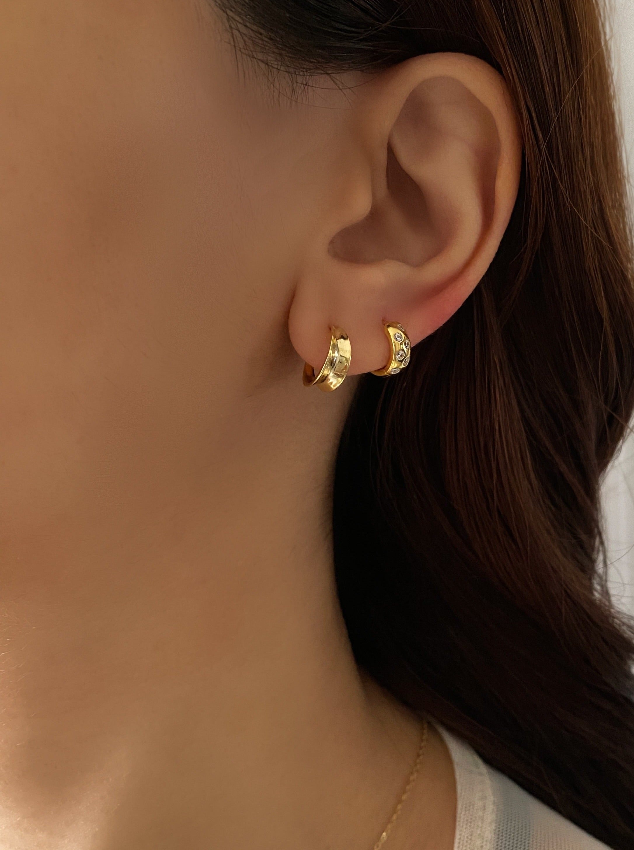 Tiny Gold Hoops