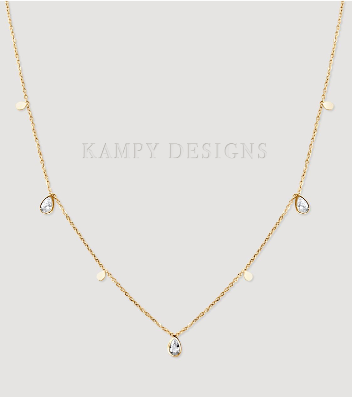 Diamond Teardrop Necklace