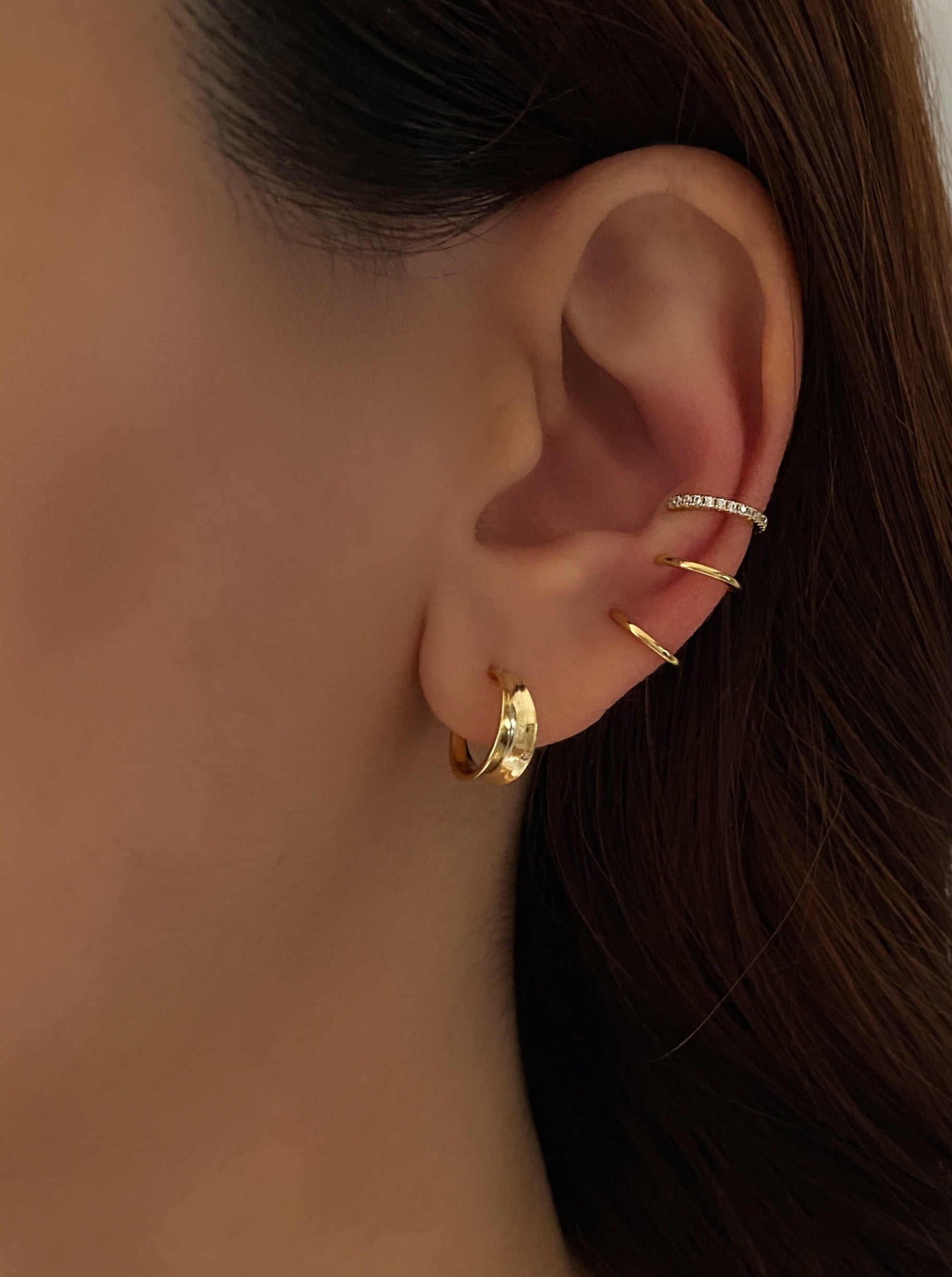 3 Hoop Ear Cuffs