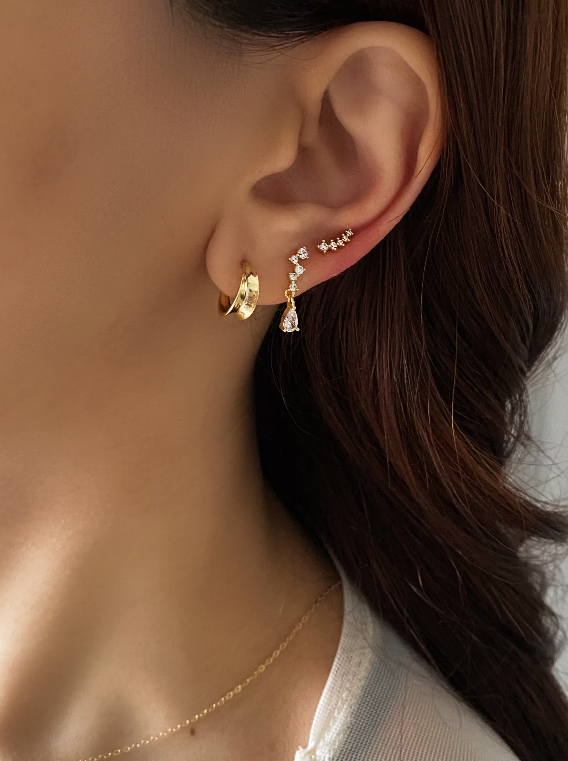 Tiny Gold Hoop Earrings