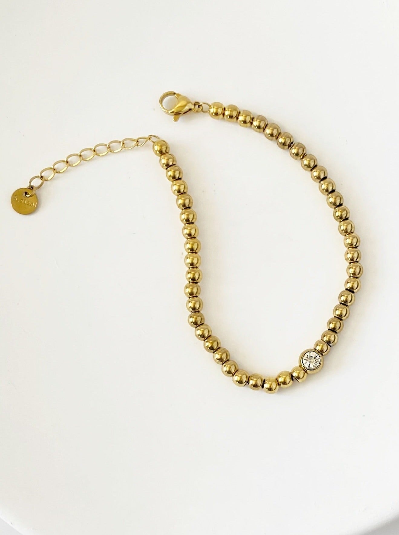 Gold Bead Bracelet