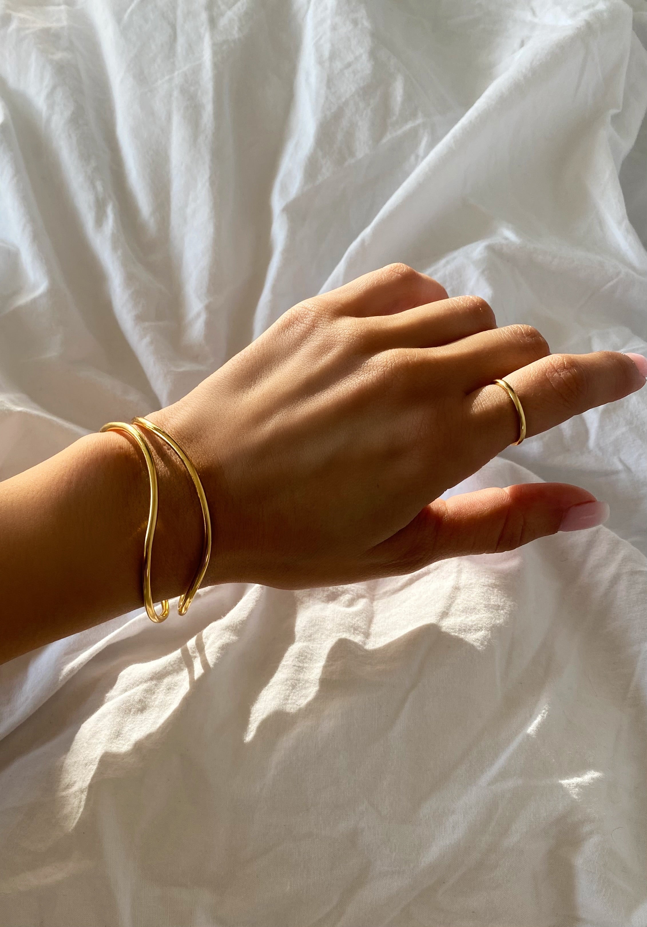 Thin Gold Cuff Bracelet