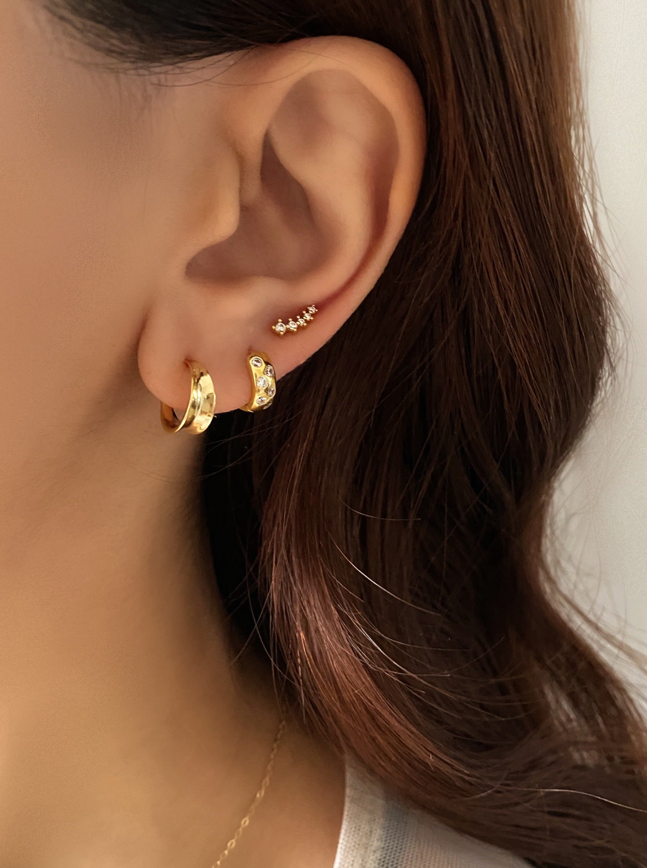 Tiny Gold Hoop Earrings