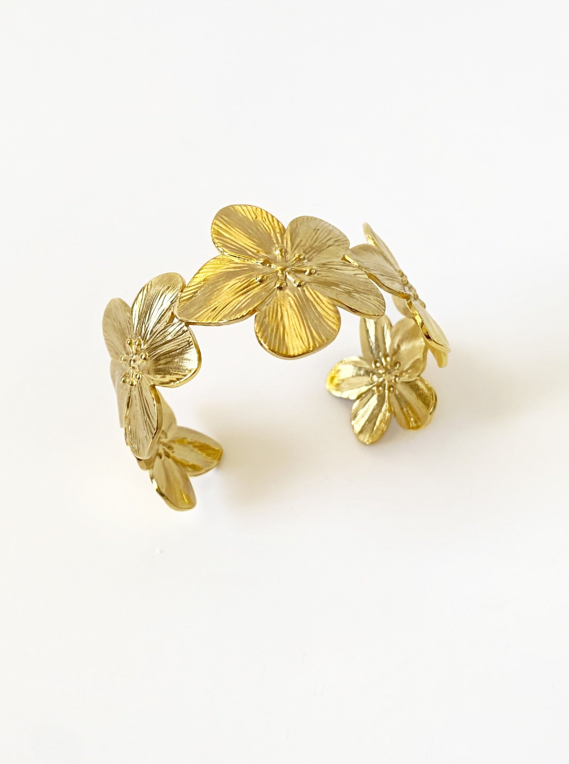 Flower Cuff Bracelet