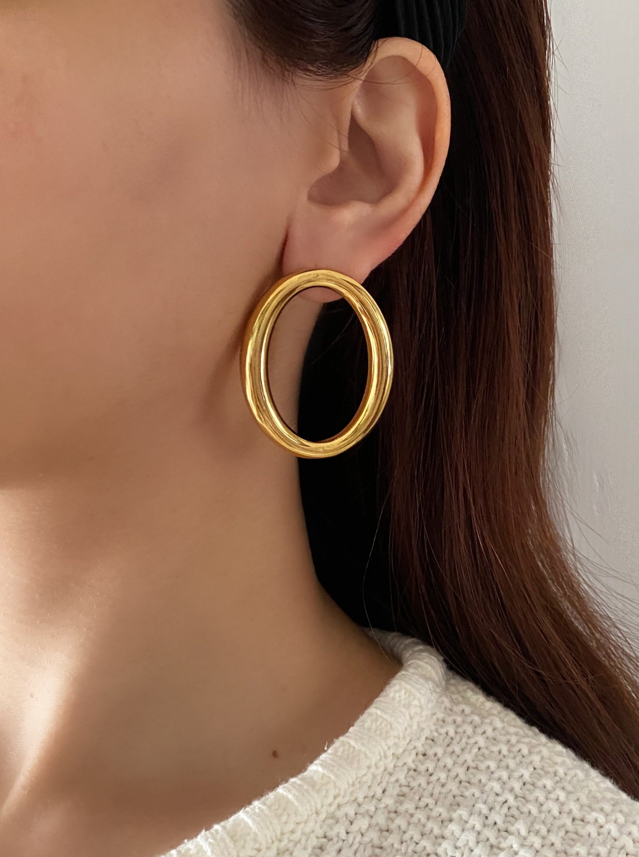 Large Circle Earrings