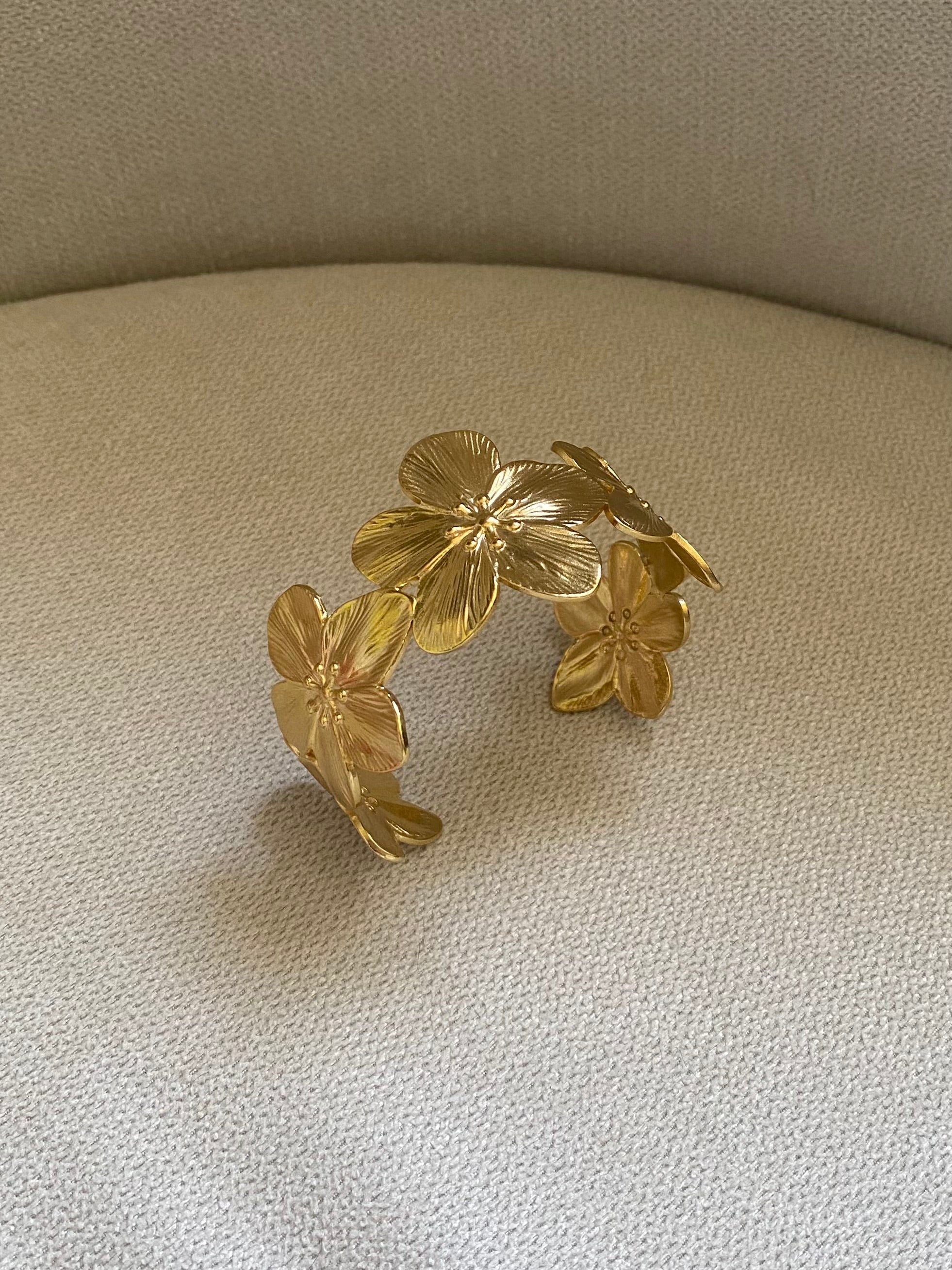 Flower Cuff Bracelet