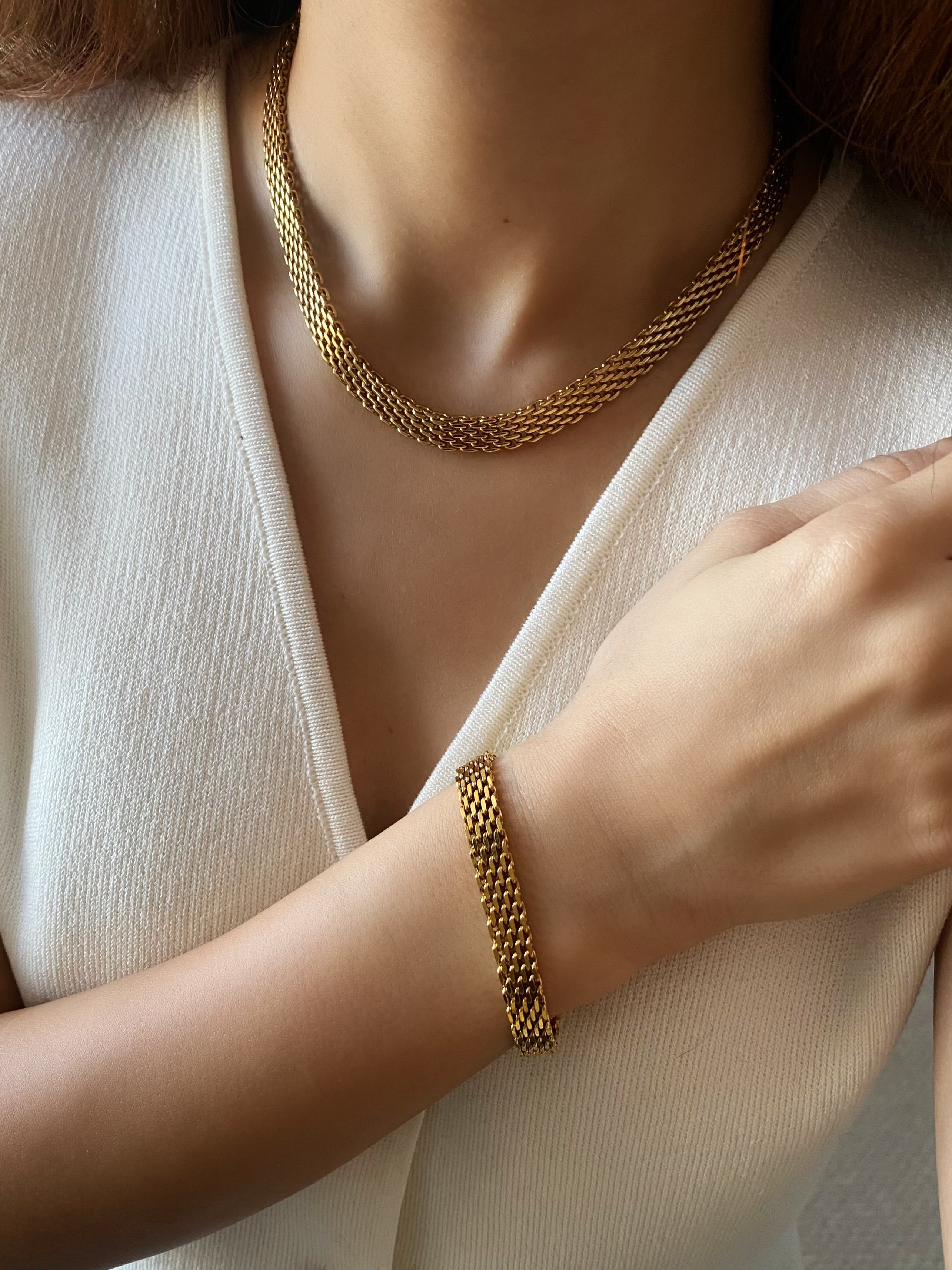 Thick Gold Bracelet