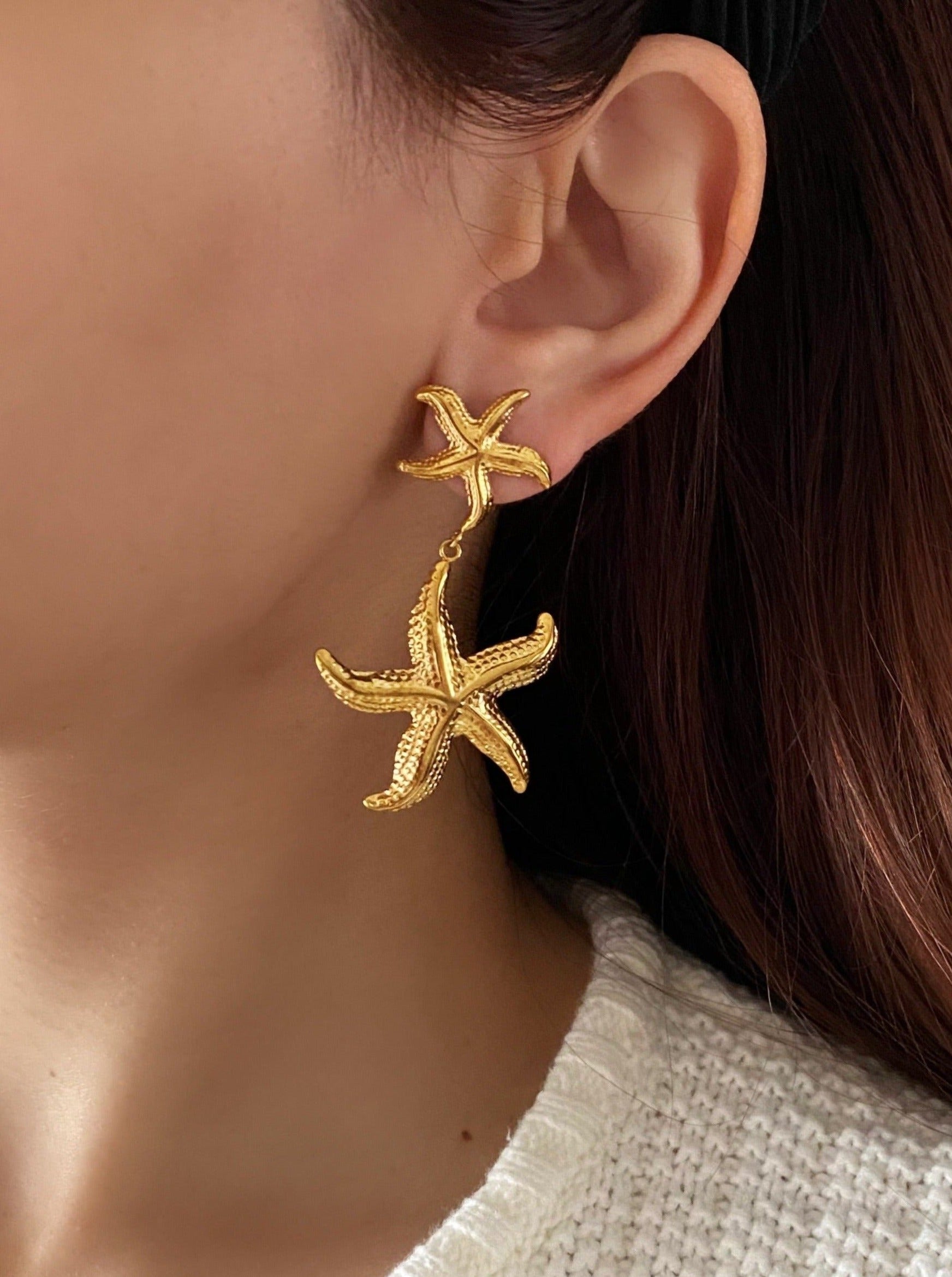 Starfish Dangle Earrings