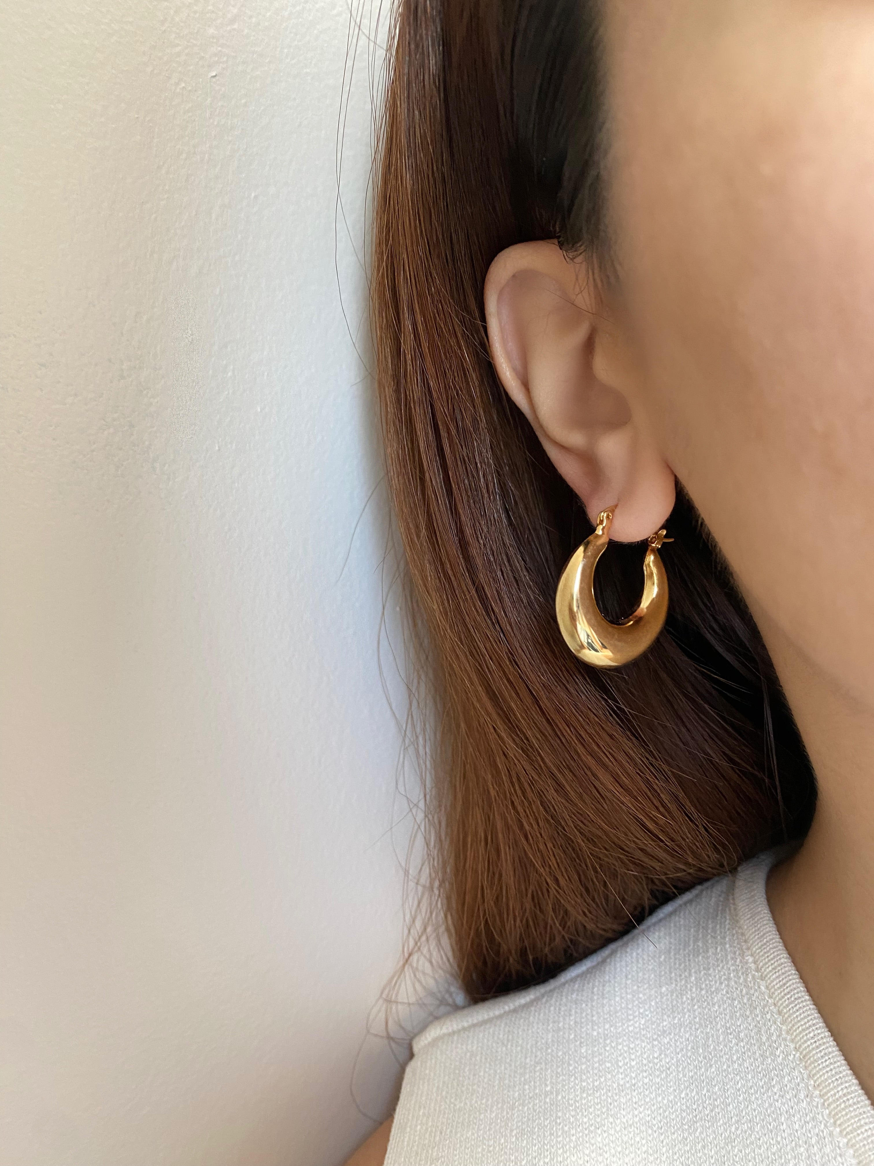 Chunky Hoop Earrings