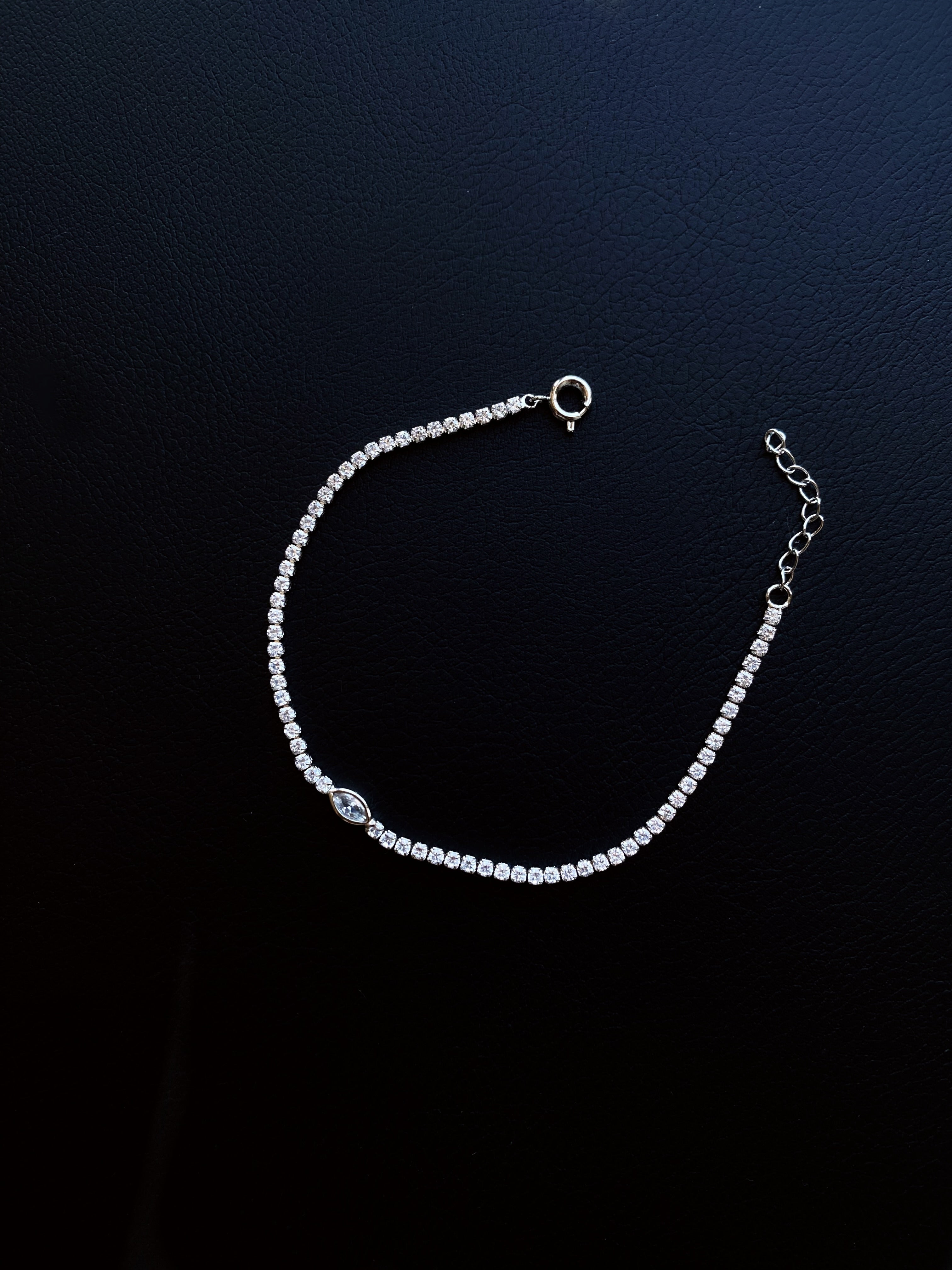 Marquise Pendant Tennis Bracelet