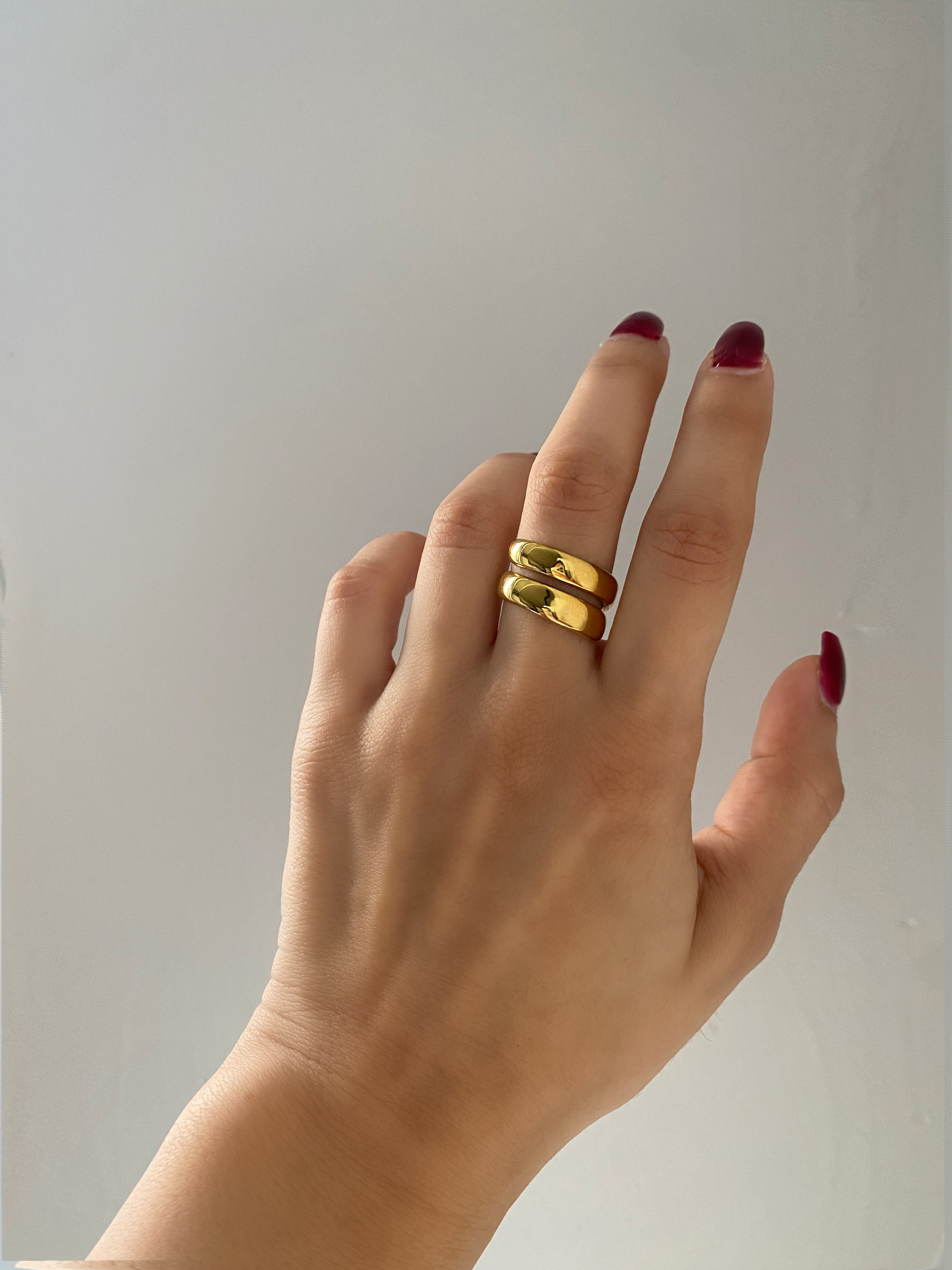 Chunky Gold Spiral Ring