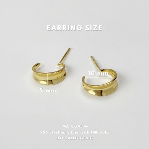 Tiny Gold Hoop Earrings