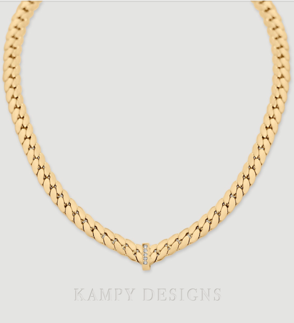 Flat Curb Chain Necklace