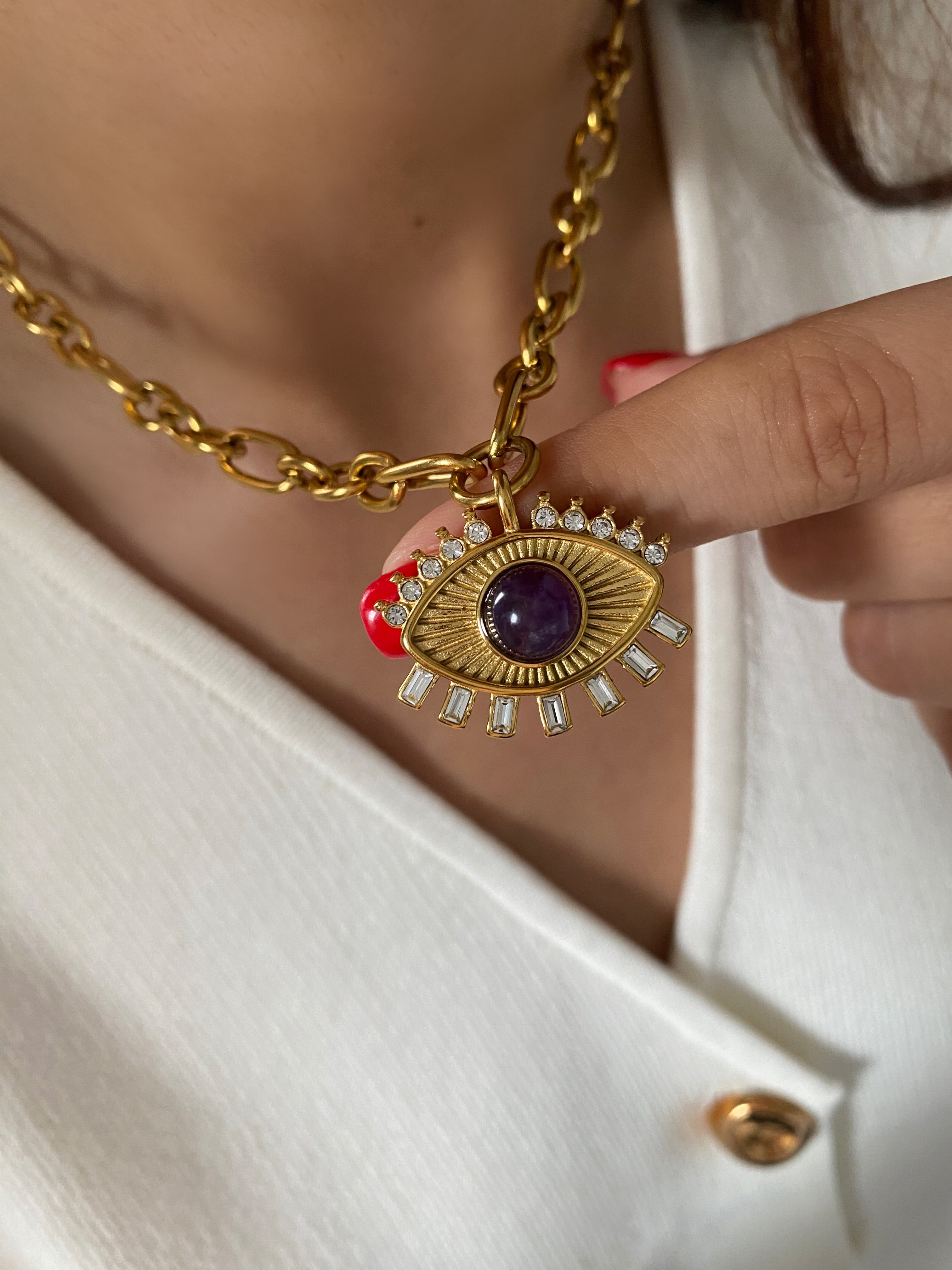 Large Evil Eye Necklace