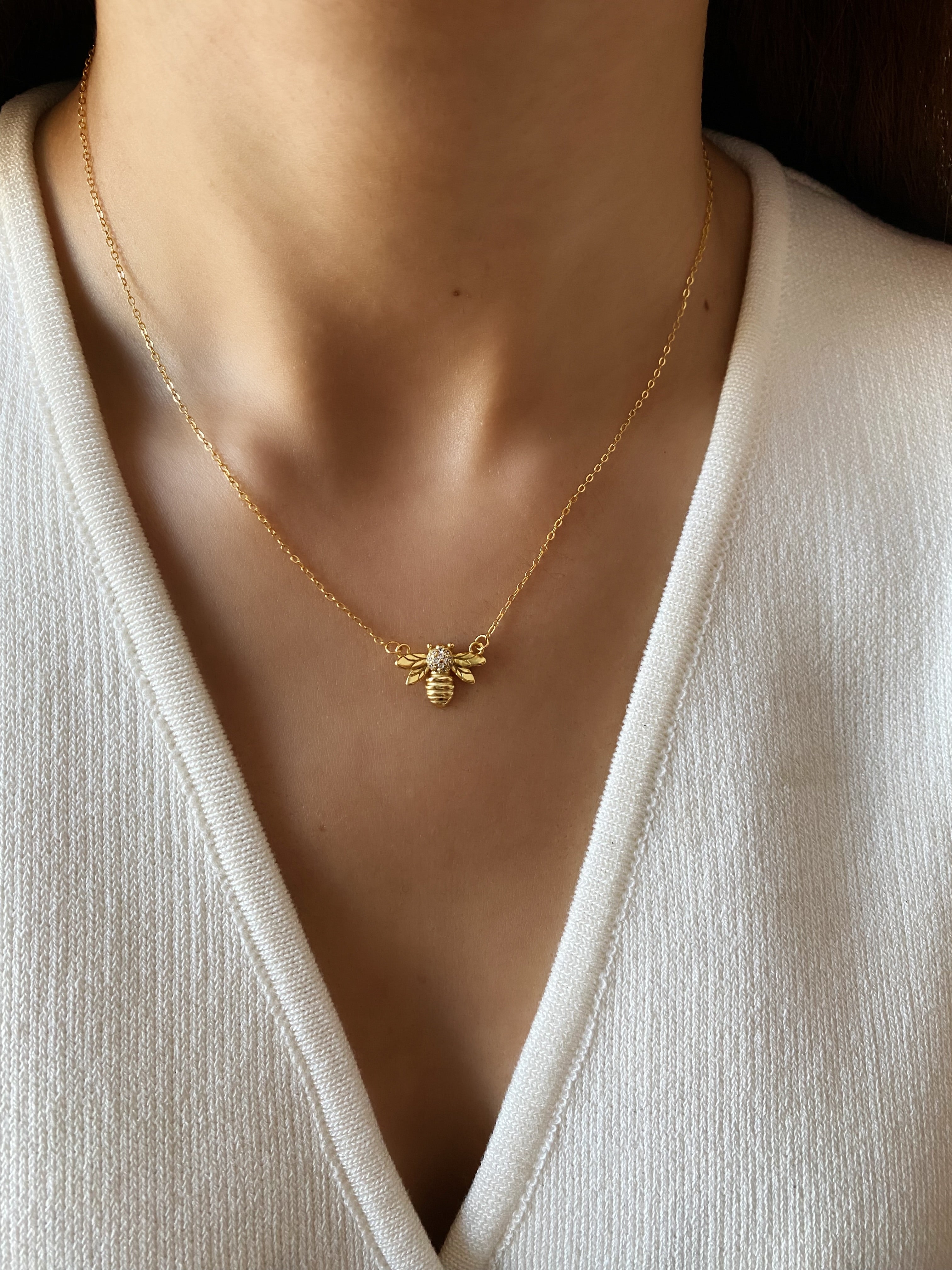 Bee Pendant Necklace