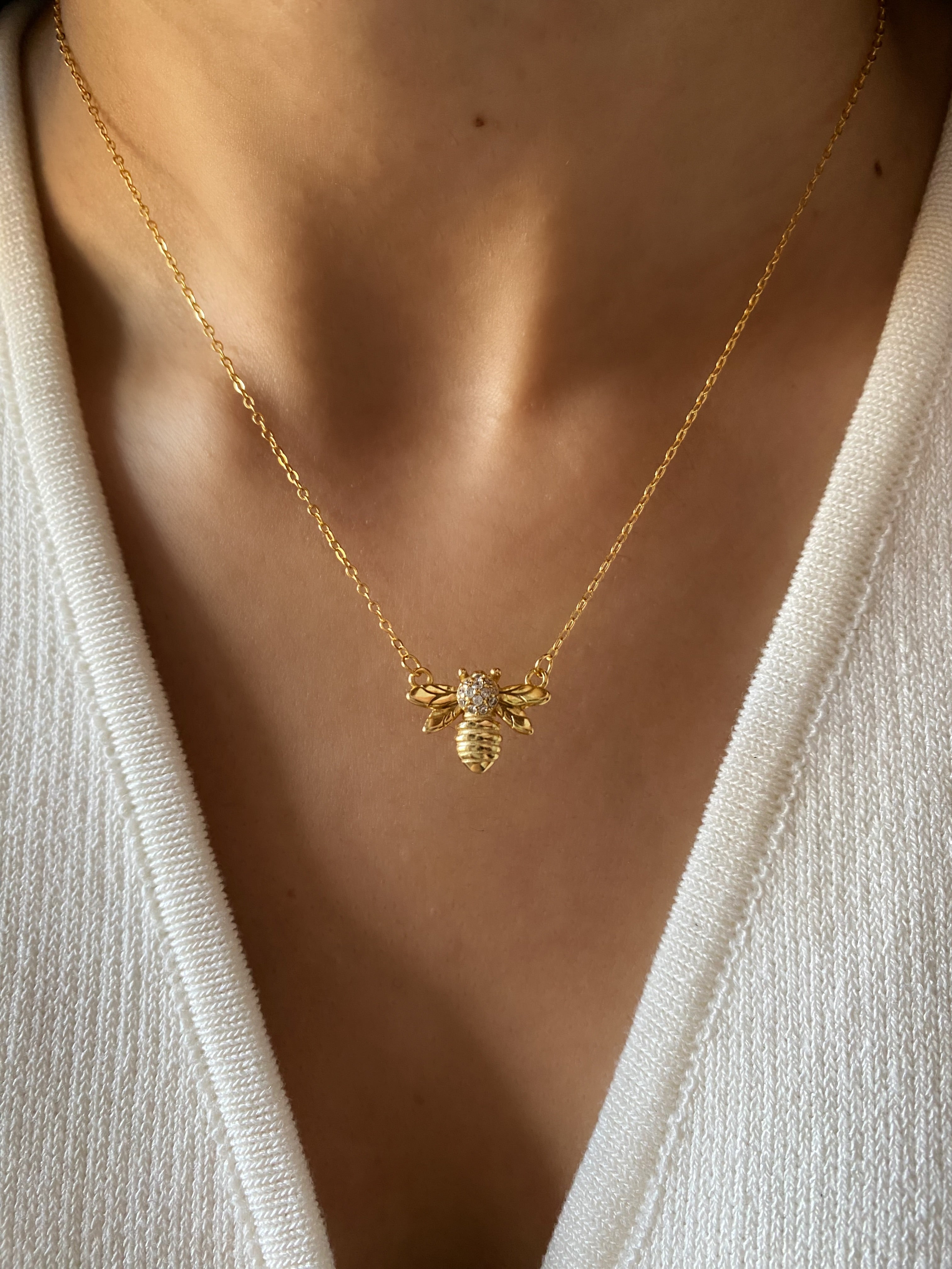 Bee Pendant Necklace