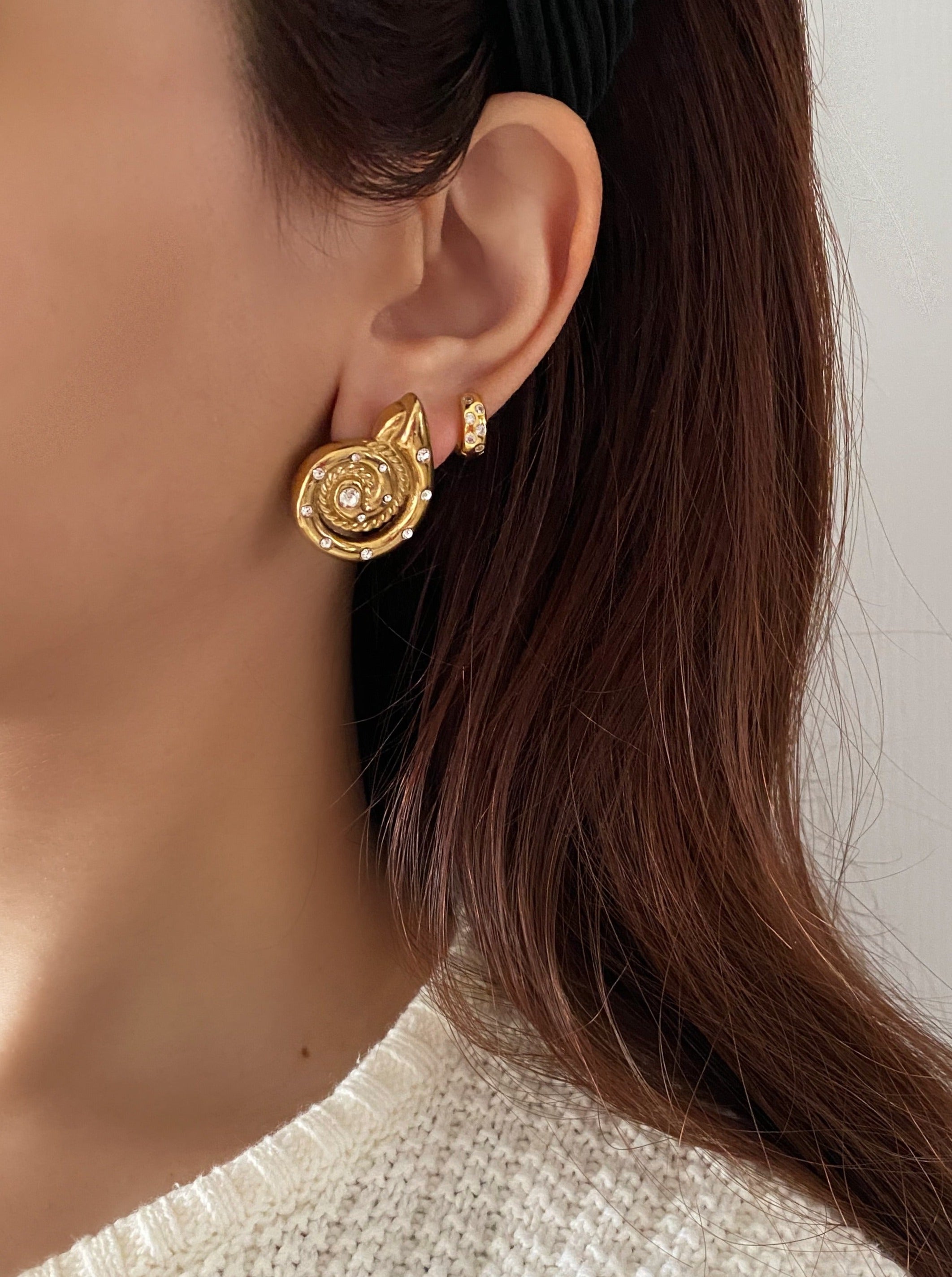 Tiny Gold Hoops