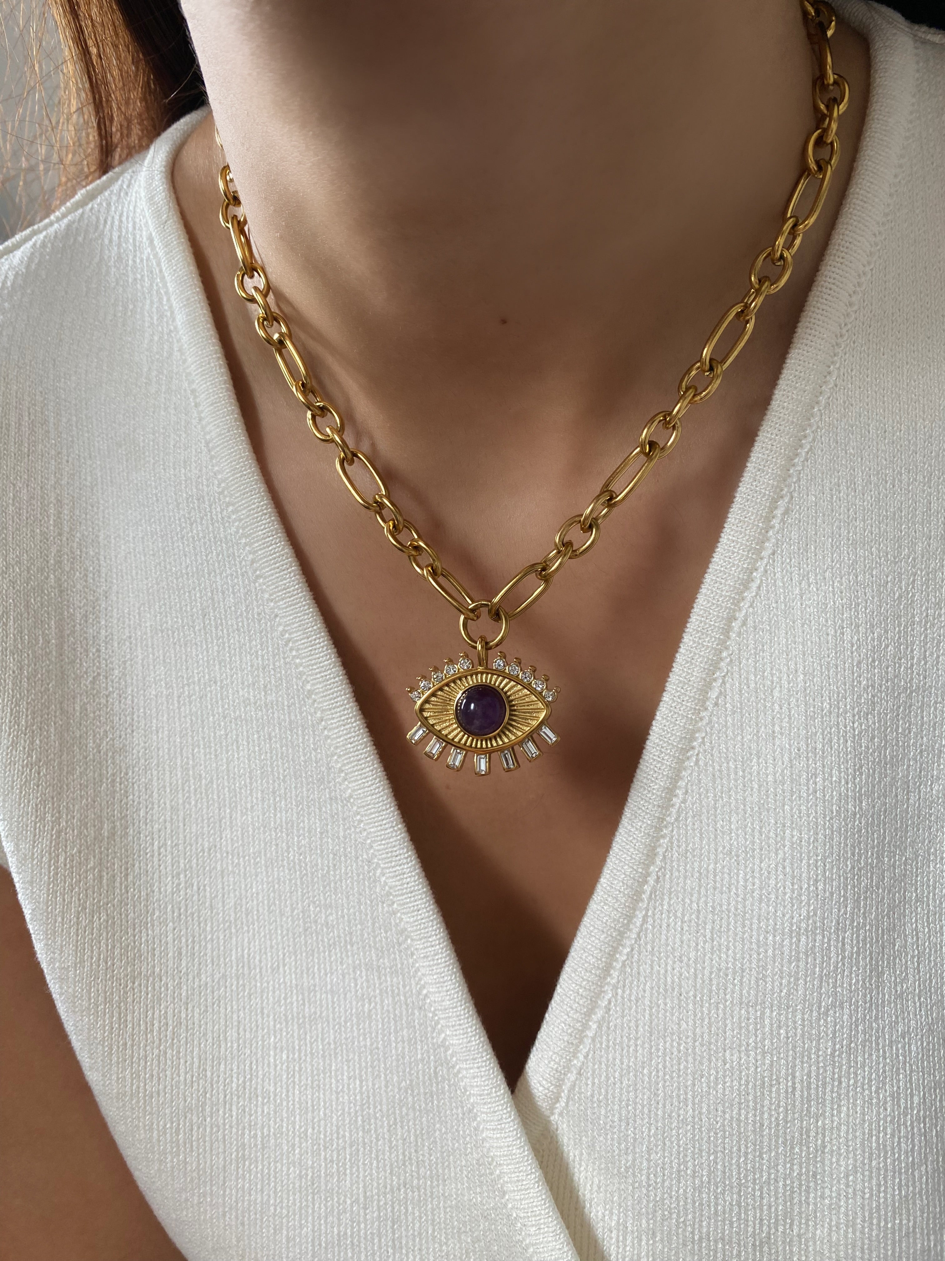 Large Evil Eye Necklace